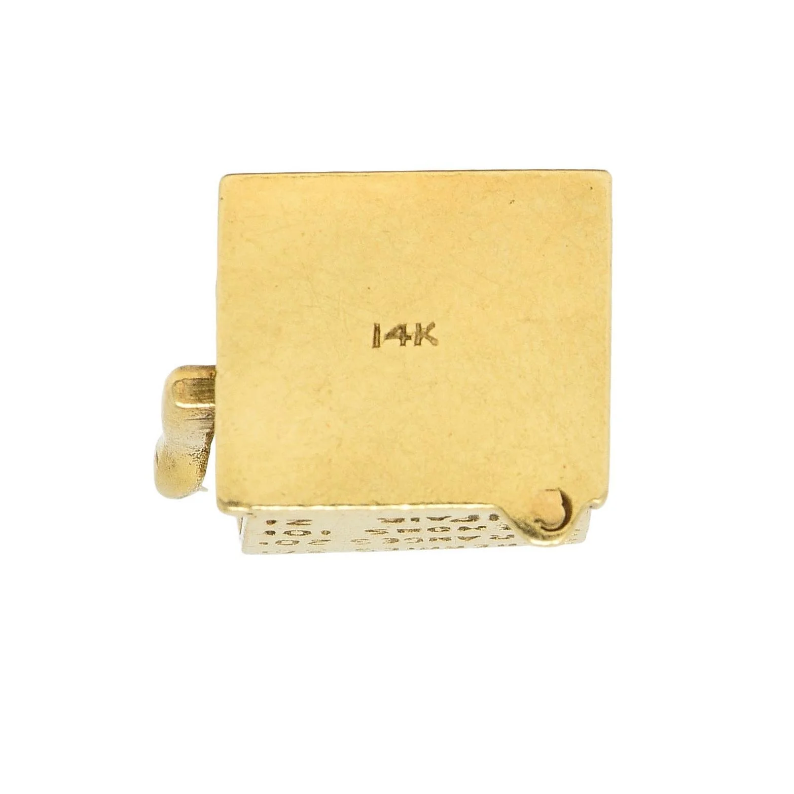 Retro 1940's Enamel 14 Karat Yellow Gold Slot Machine Vintage Charm - Image 6