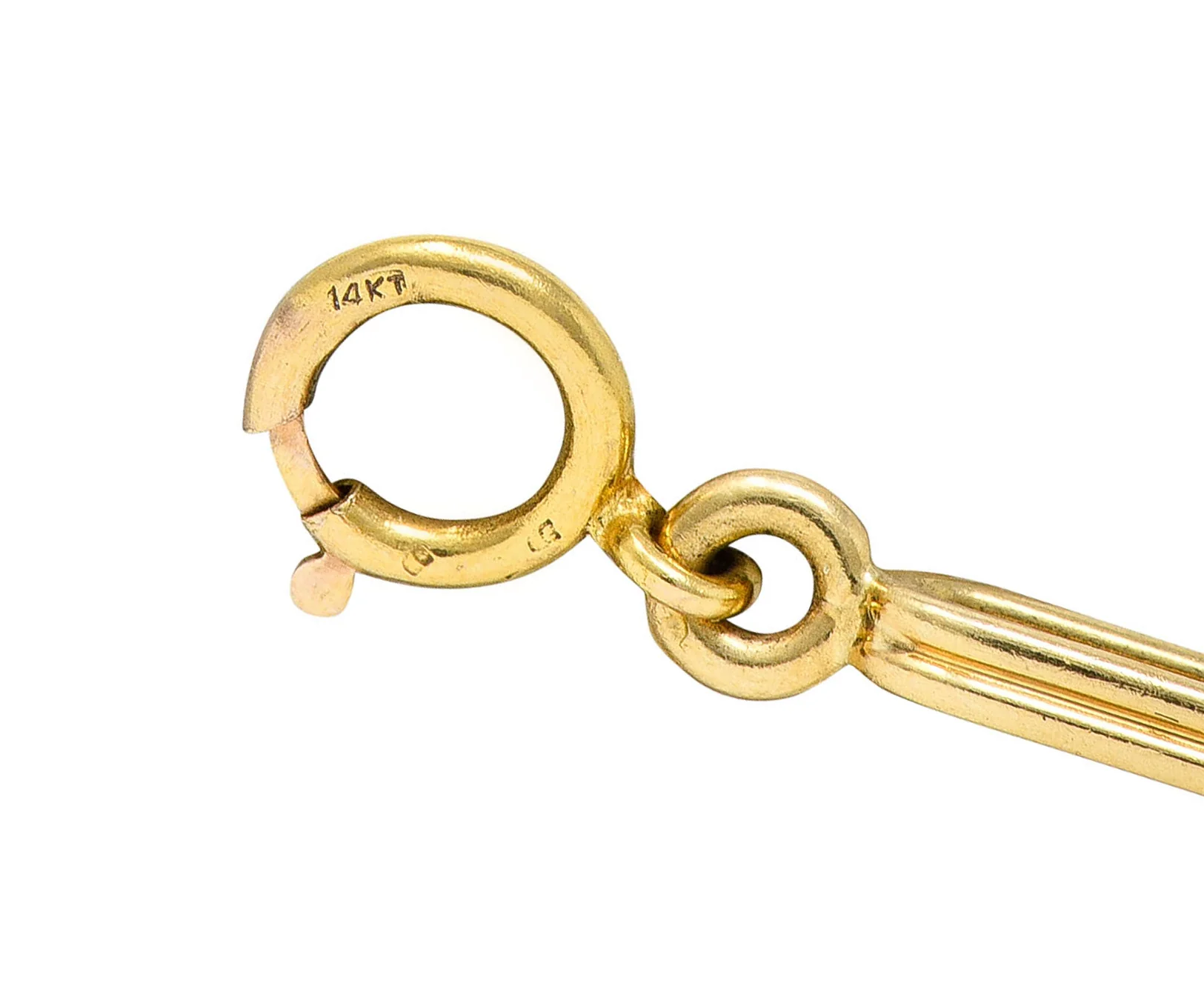 Retro 20.00 CTW Aquamarine 14 Karat Gold Heart Link Bracelet - Image 8