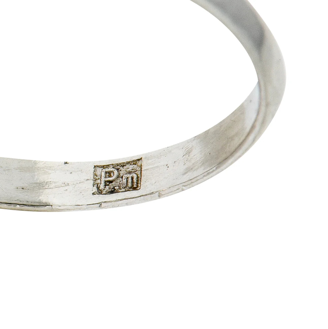 Retro 3.47 CTW Diamond Platinum Engagement Ring GIA - Image 10
