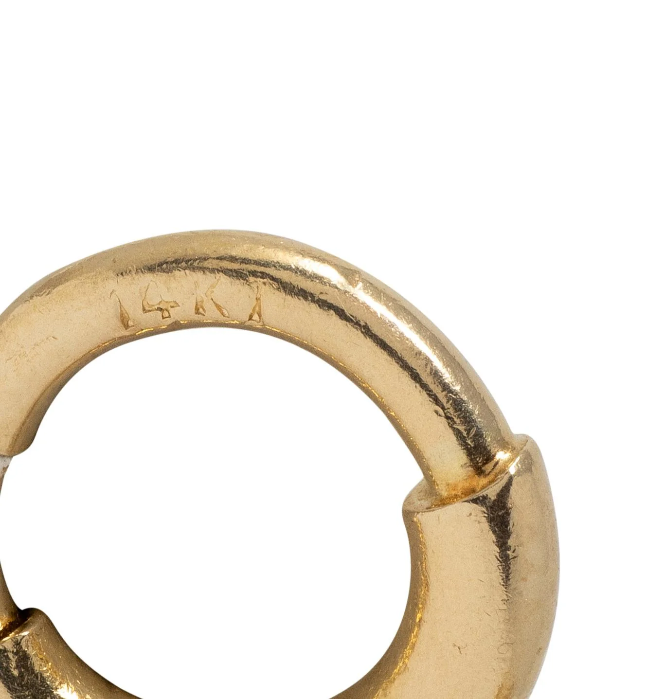 Retro Citrine 14 Karat Yellow Gold Vintage Scroll Link Bracelet - Image 7