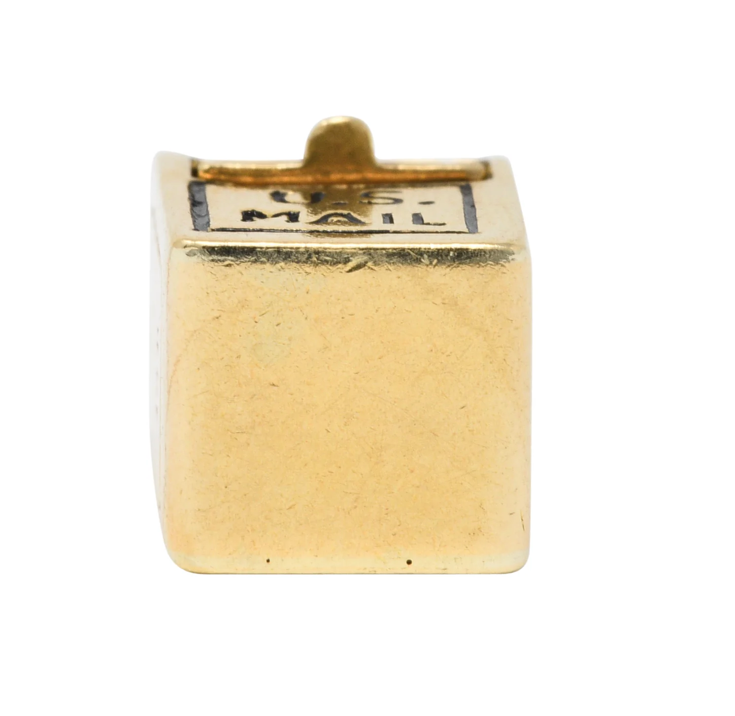Retro Enamel 14 Karat Gold Love Letter Mailbox Charm - Image 7