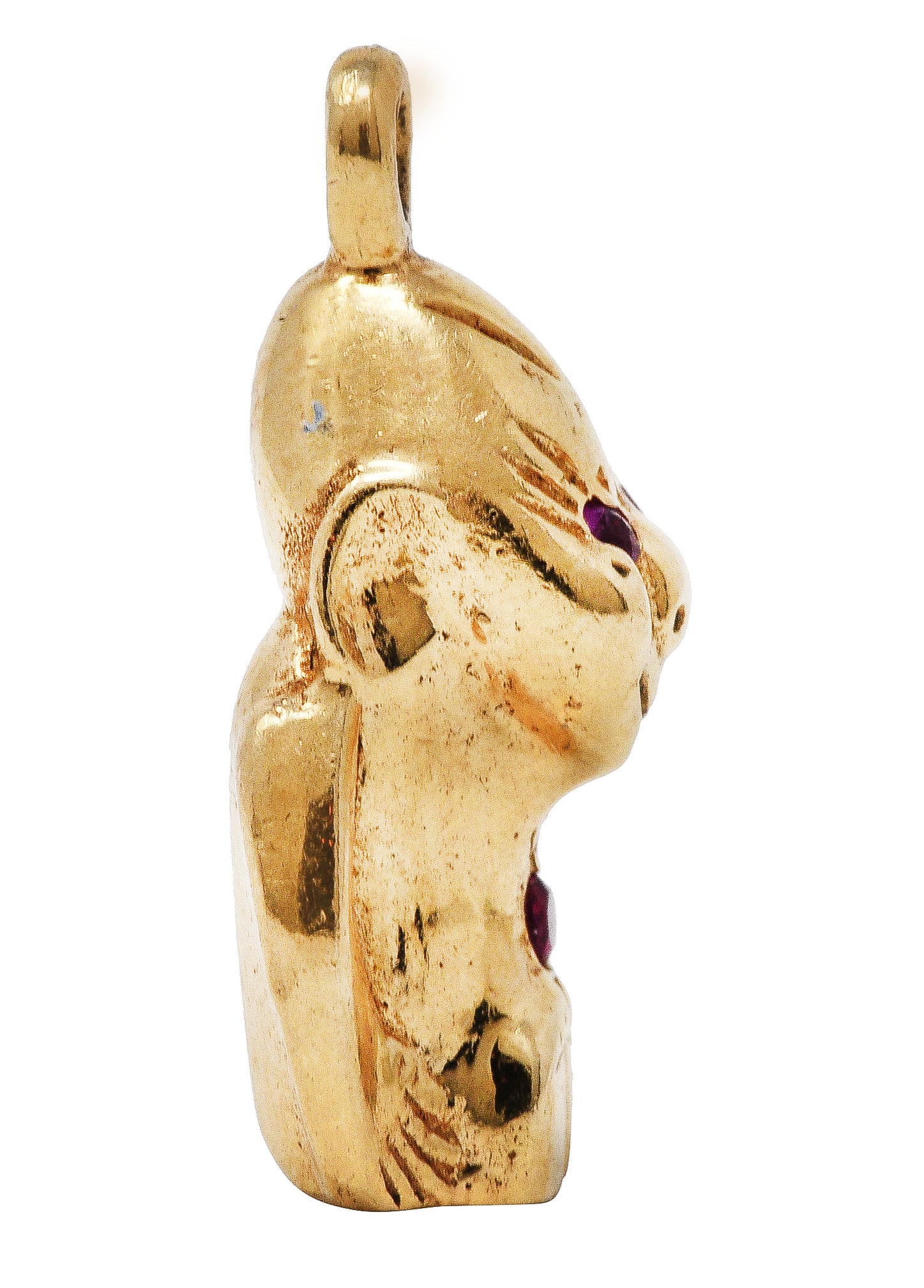 Retro Ruby 14 Karat Gold Gorilla Charm - Image 6