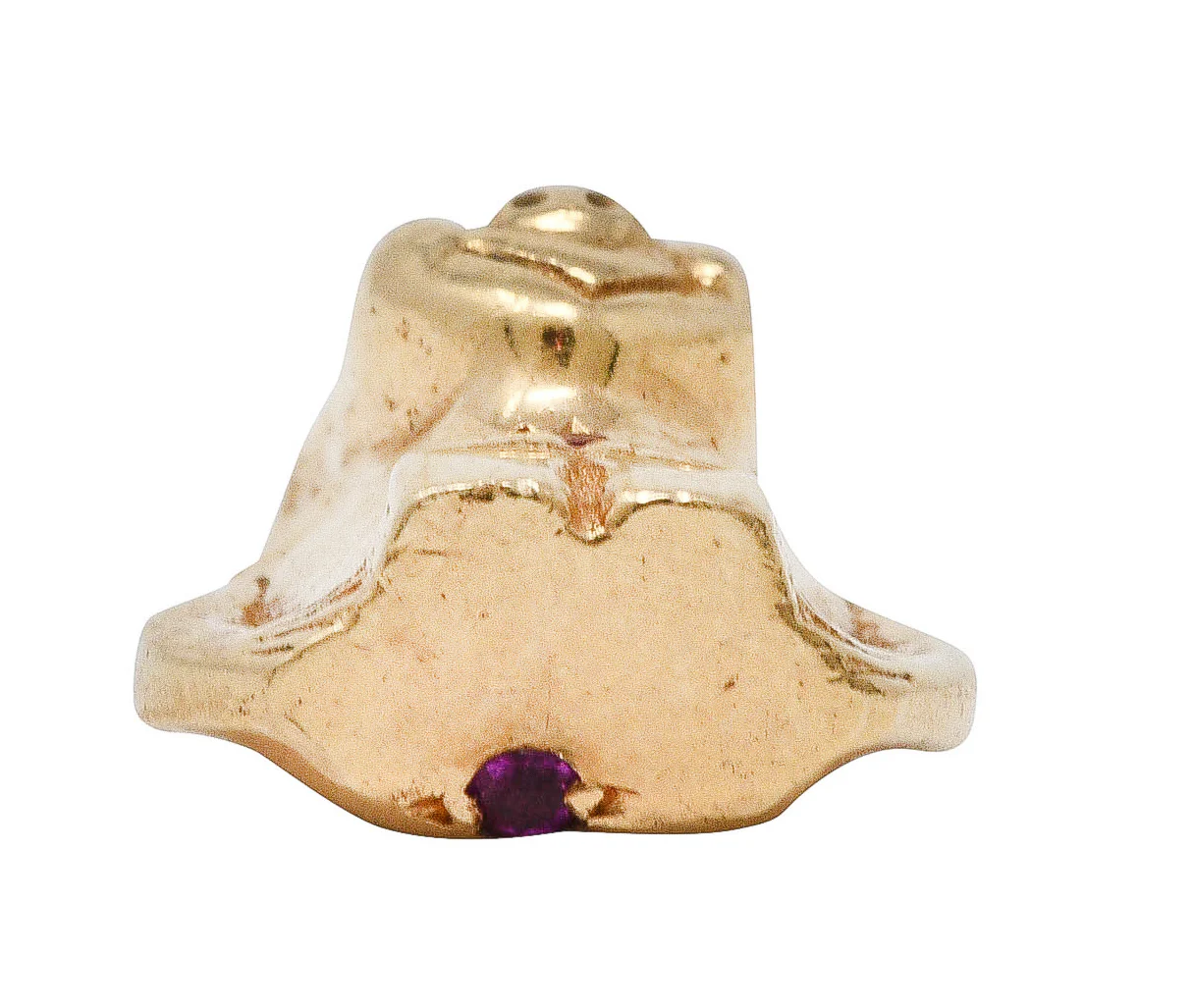 Retro Ruby 14 Karat Gold Gorilla Charm - Image 7