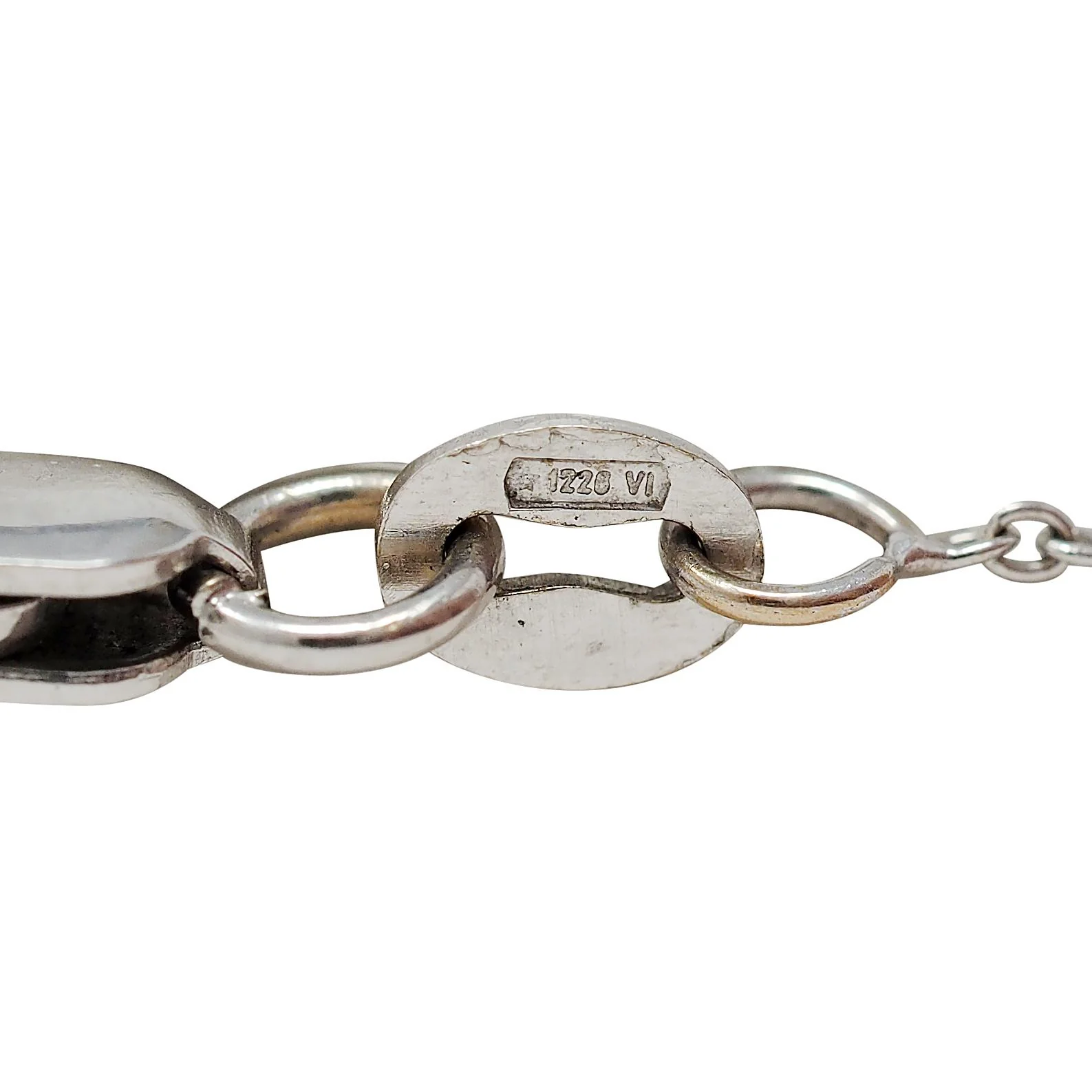 Roberto Coin 2000's Diamond Ruby 18 Karat White Gold Diamonds By The Inch Necklace - Image 8
