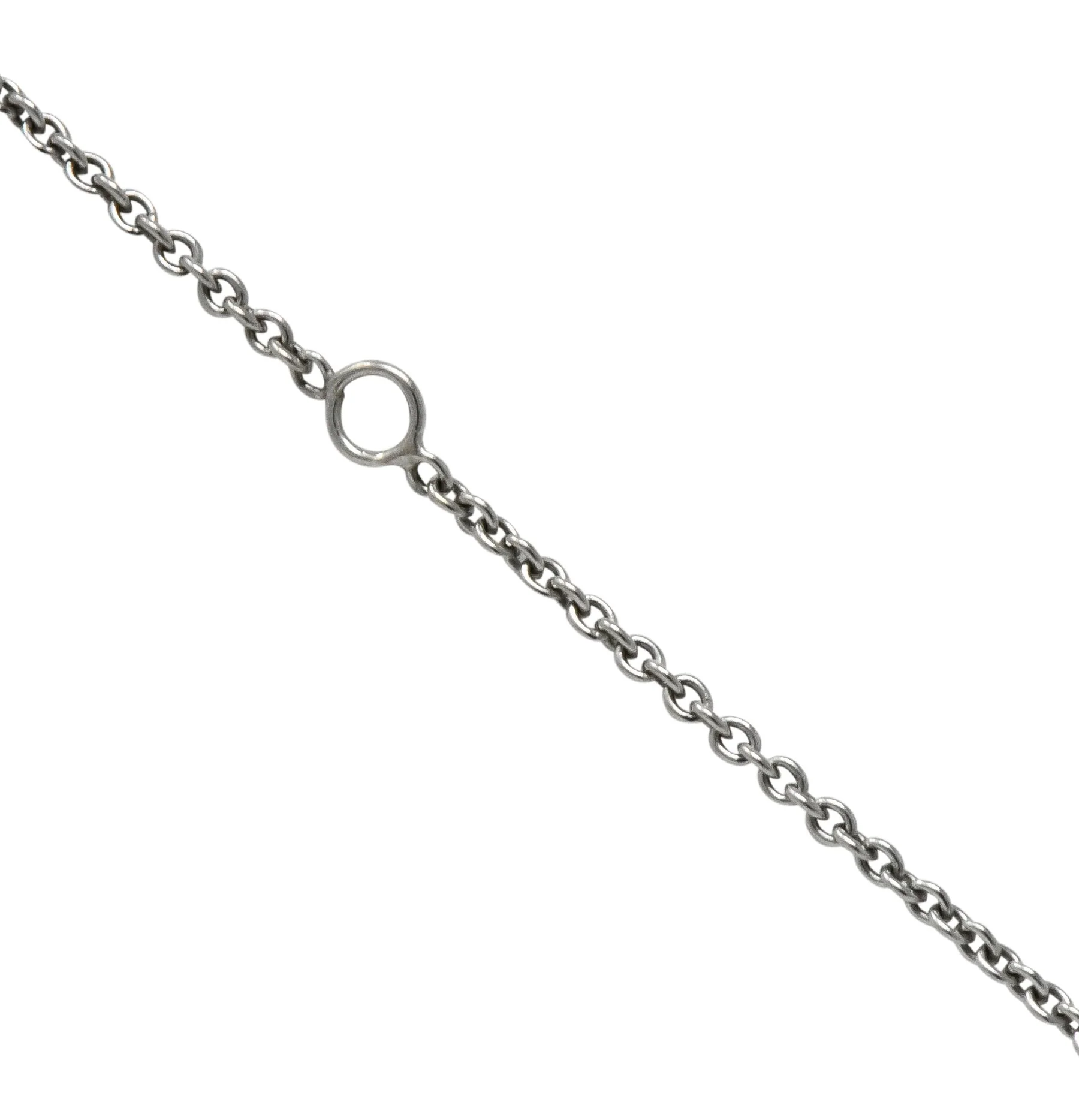Roberto Coin 4.85 CTW Black Sapphire Diamond 18 Karat White Gold Fantasia Drop Necklace - Image 7