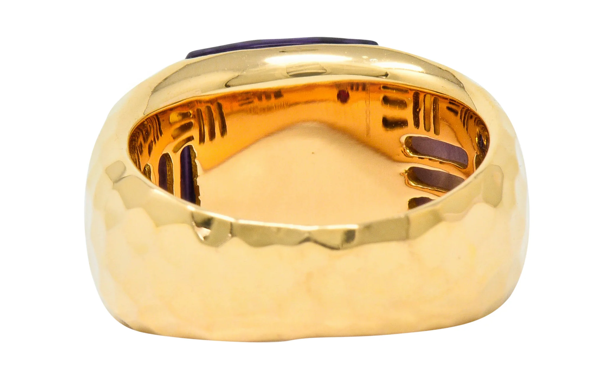 Roberto Coin Amethyst 18 Karat Rose Gold Gemstone Band Ring - Image 4