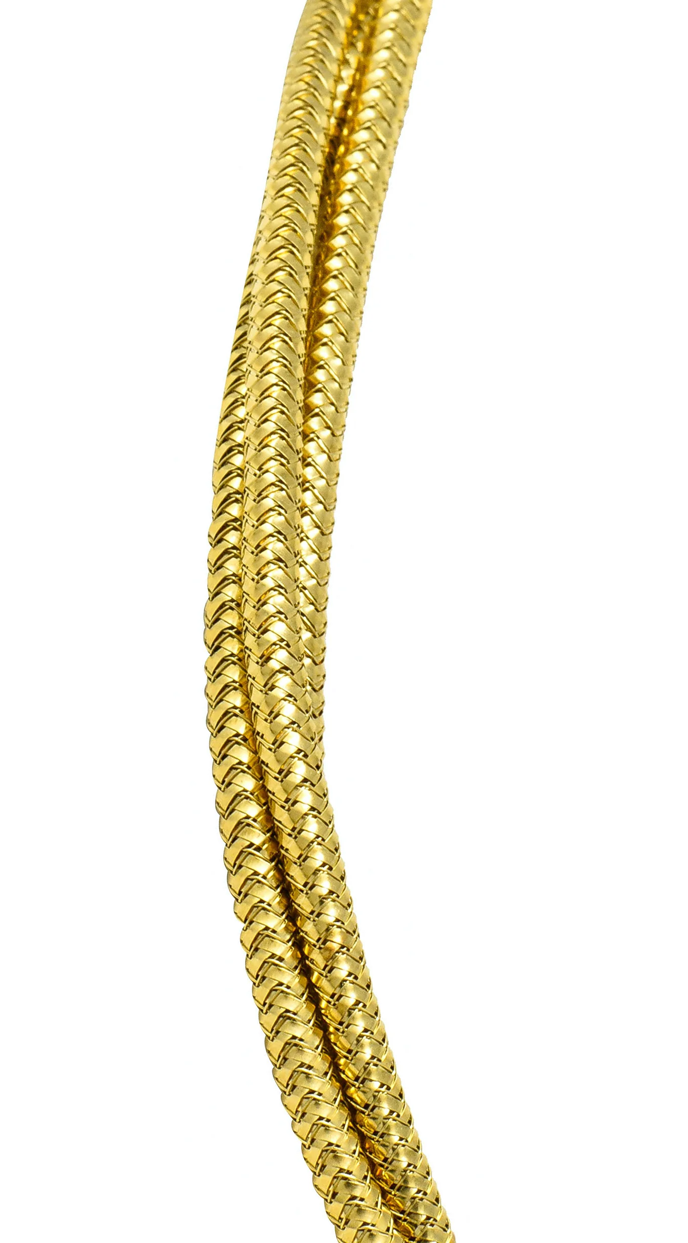 Roberto Coin Diamond 18 Karat Two-Tone Multi-Strand Necklace - Image 8