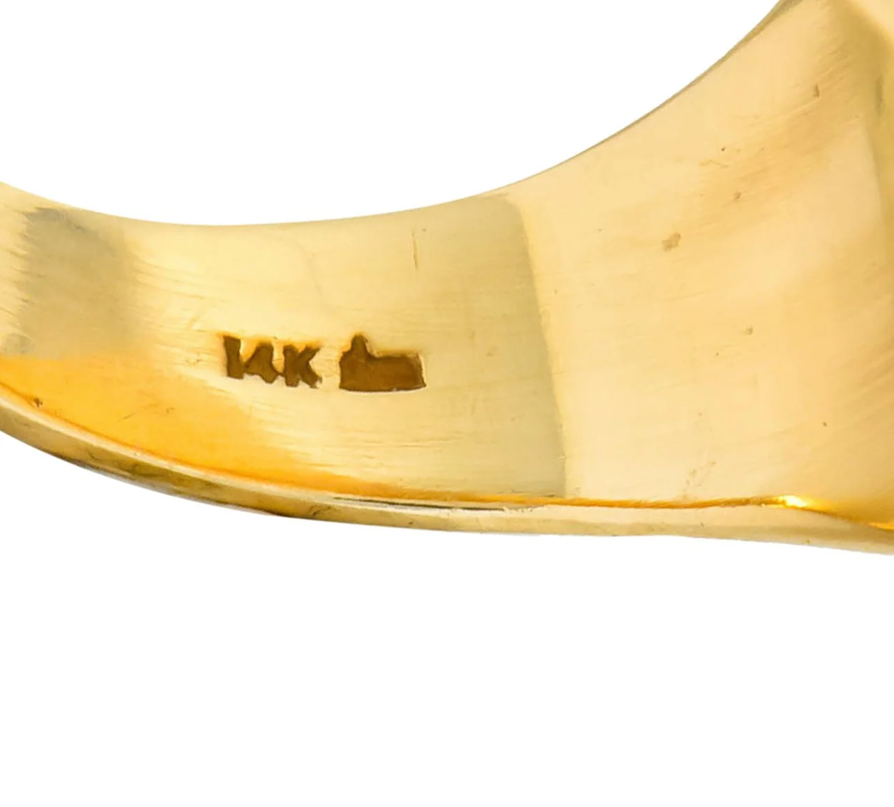 Robust Victorian 14 Karat Gold Crane Heraldry Unisex Signet Ring - Image 9