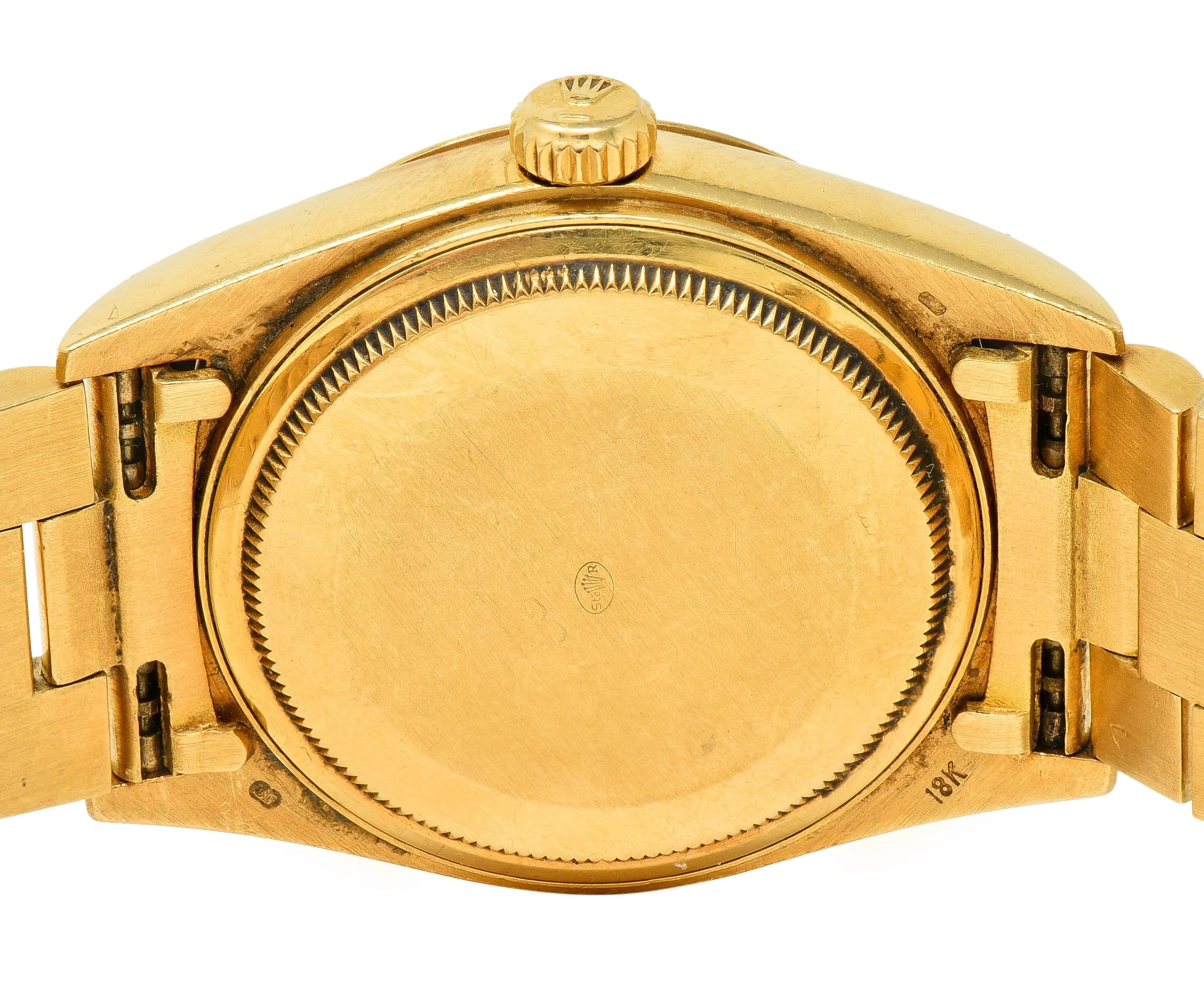 Rolex President Day-Date Vintage Men's Green Dial Diamond Unisex Watch 18038 - Image 15