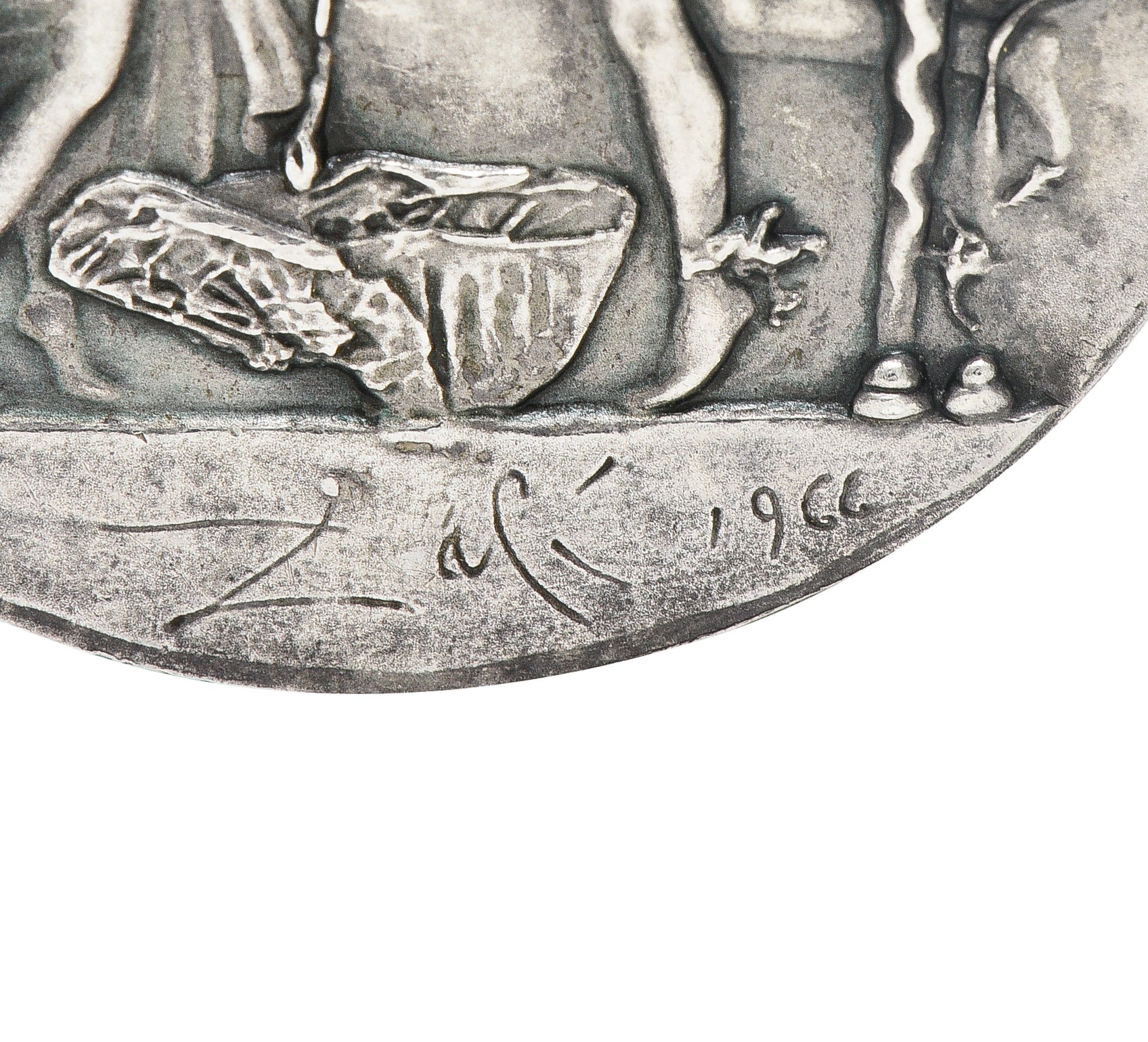 Salvador Dali Ruby 18 Karat Gold Silver Dionysus Athena Flip Coin Pendant - Image 7