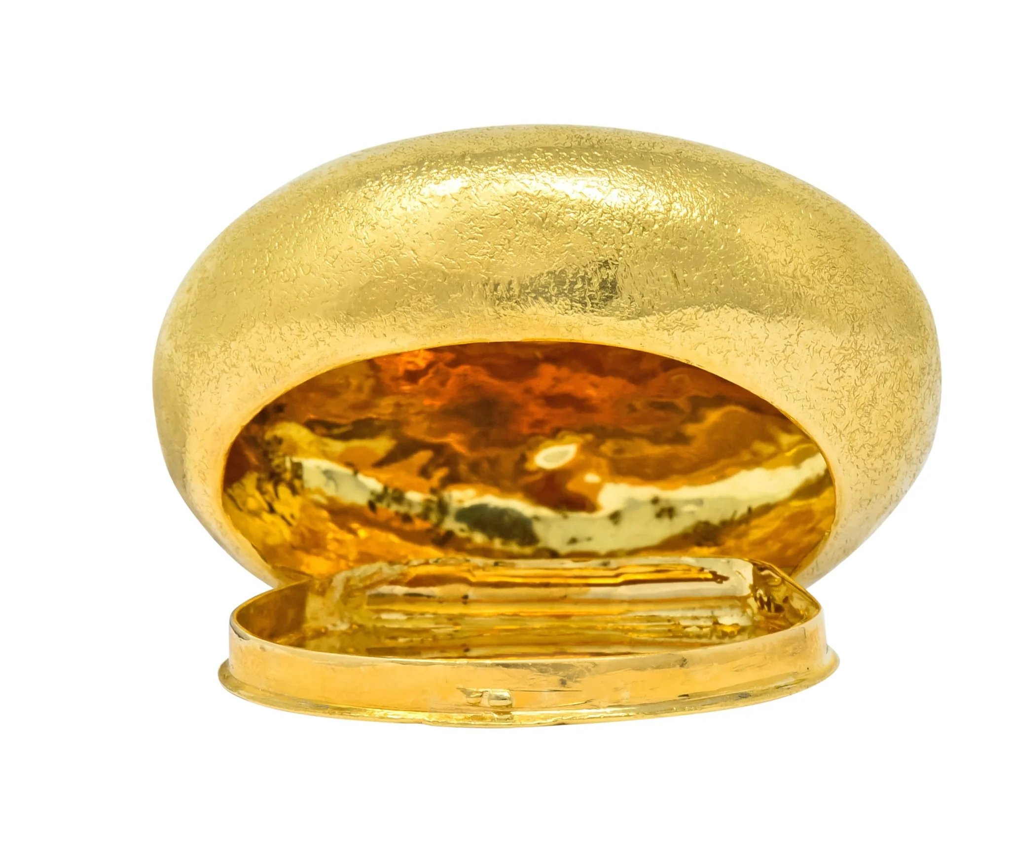 Schlumberger Tiffany & Co. 18 Karat Gold Pebble Pill Box Circa 1960 - Image 3
