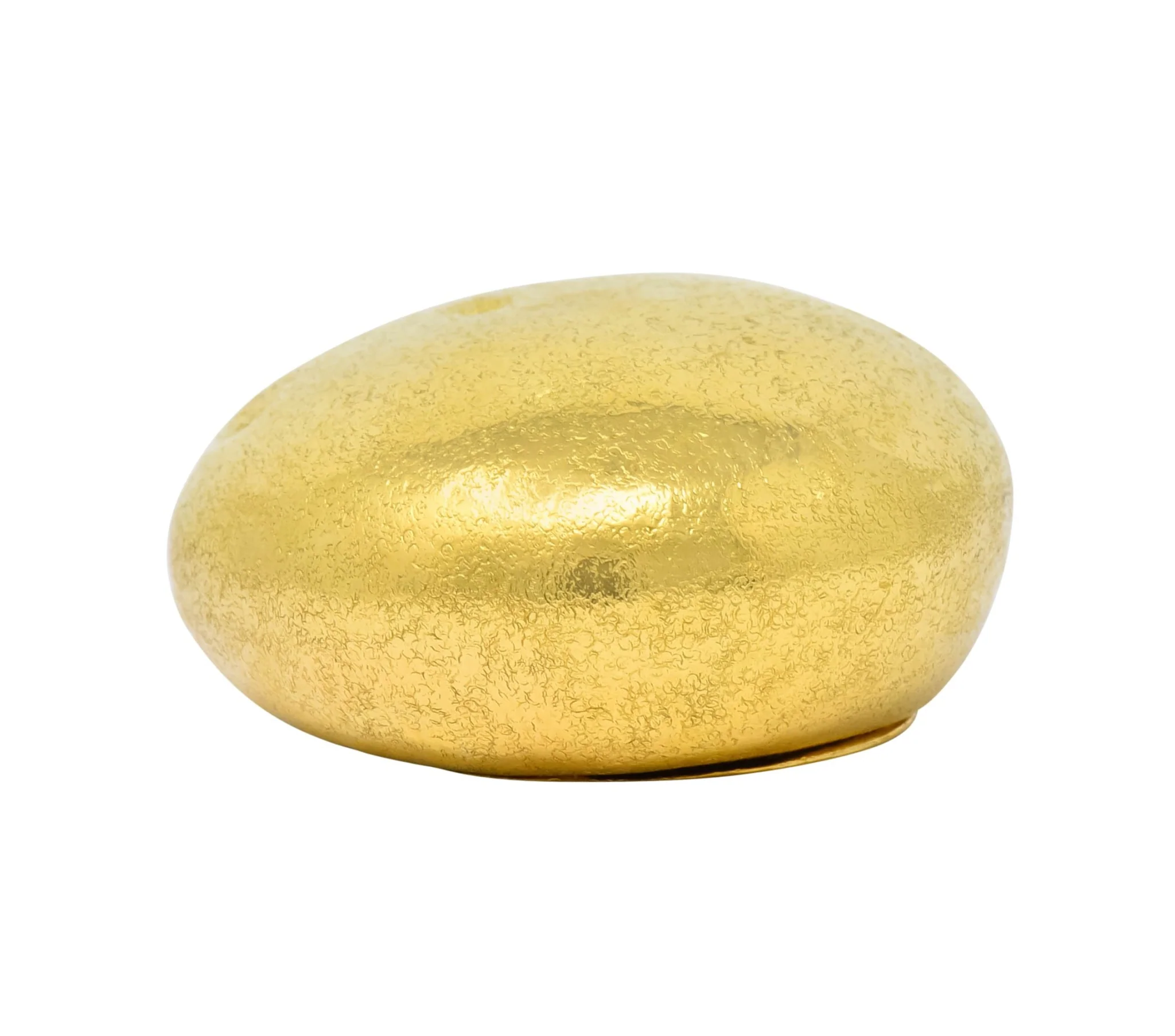 Schlumberger Tiffany & Co. 18 Karat Gold Pebble Pill Box Circa 1960 - Image 6