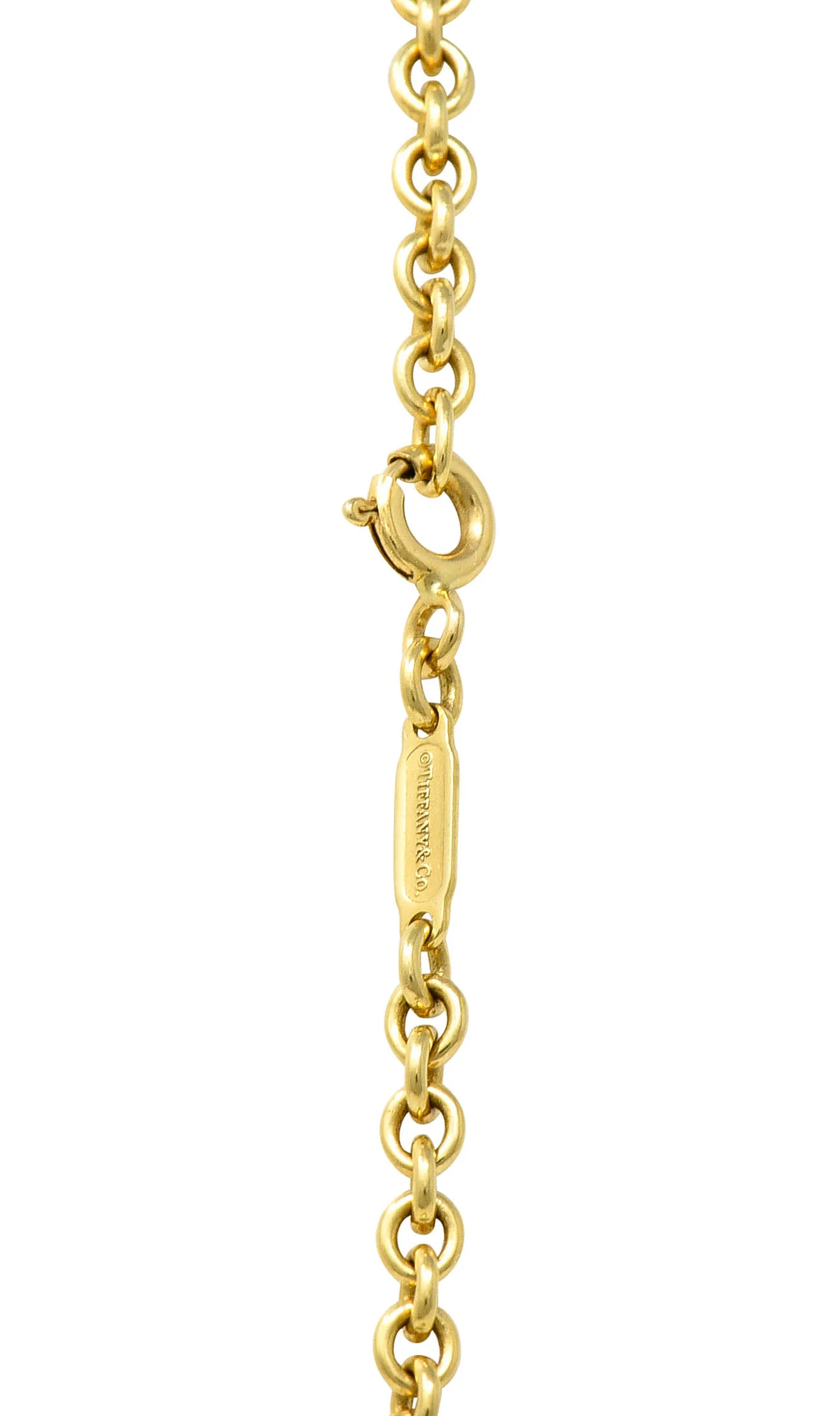 Schlumberger Tiffany & Co. 2.75 CTW Pave Diamond 18 Karat Gold Platinum Large Egg Pendant - Image 7