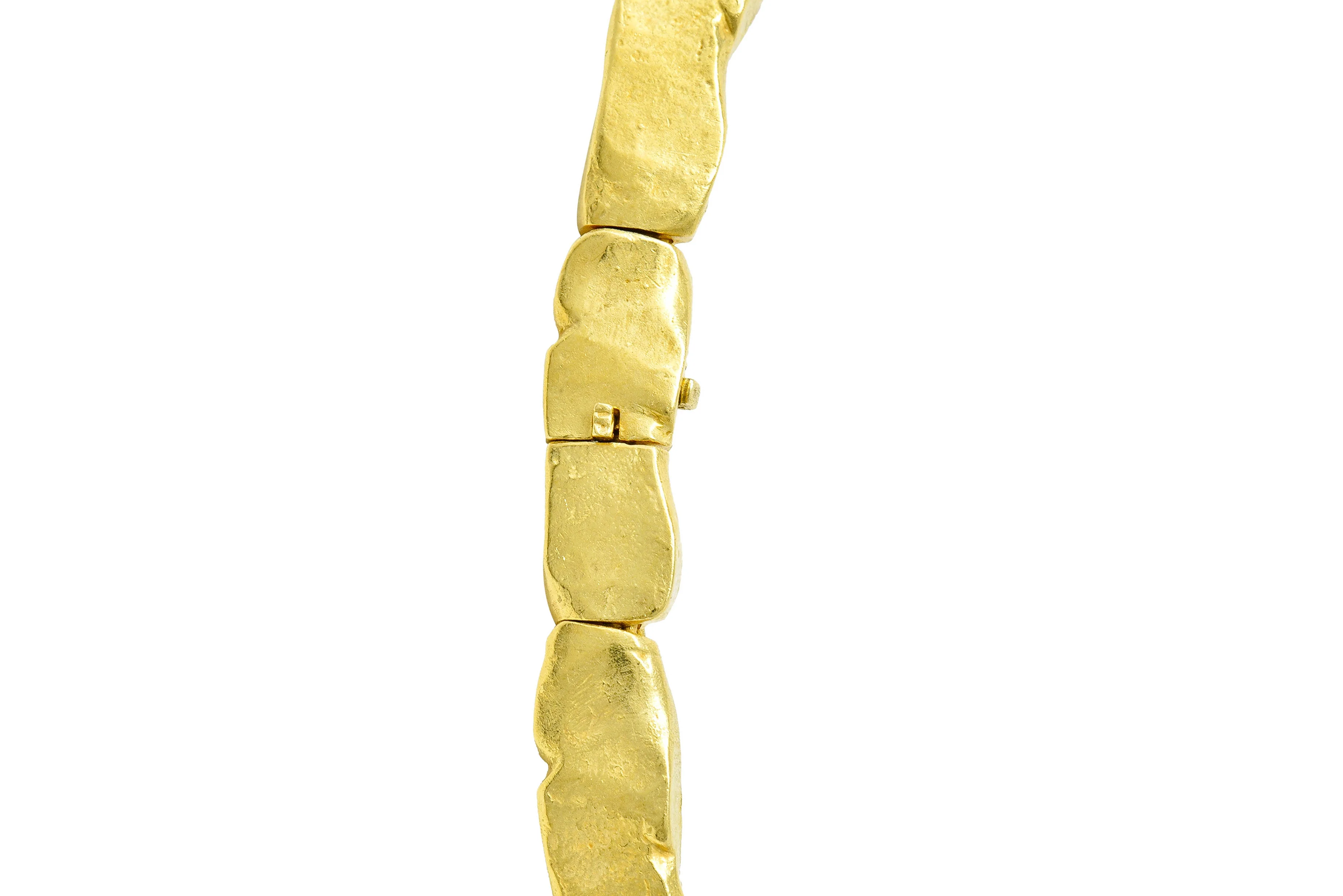 SeidenGang Sapphire Diamond Garnet 18 Karat Gold Odyssey Collar Necklace - Image 7