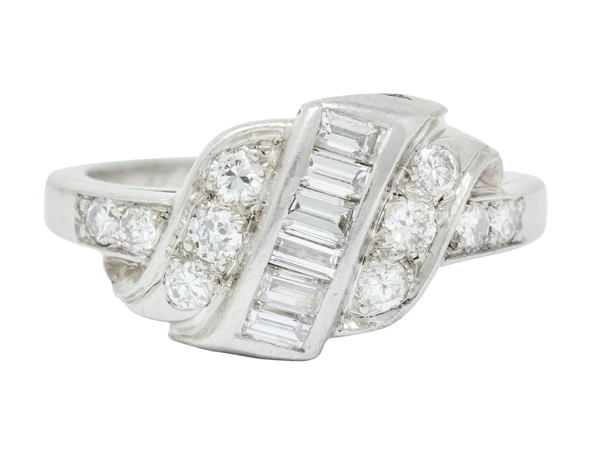 Shreve, Crump & Low Retro 0.70 CTW Diamond Platinum Band Ring