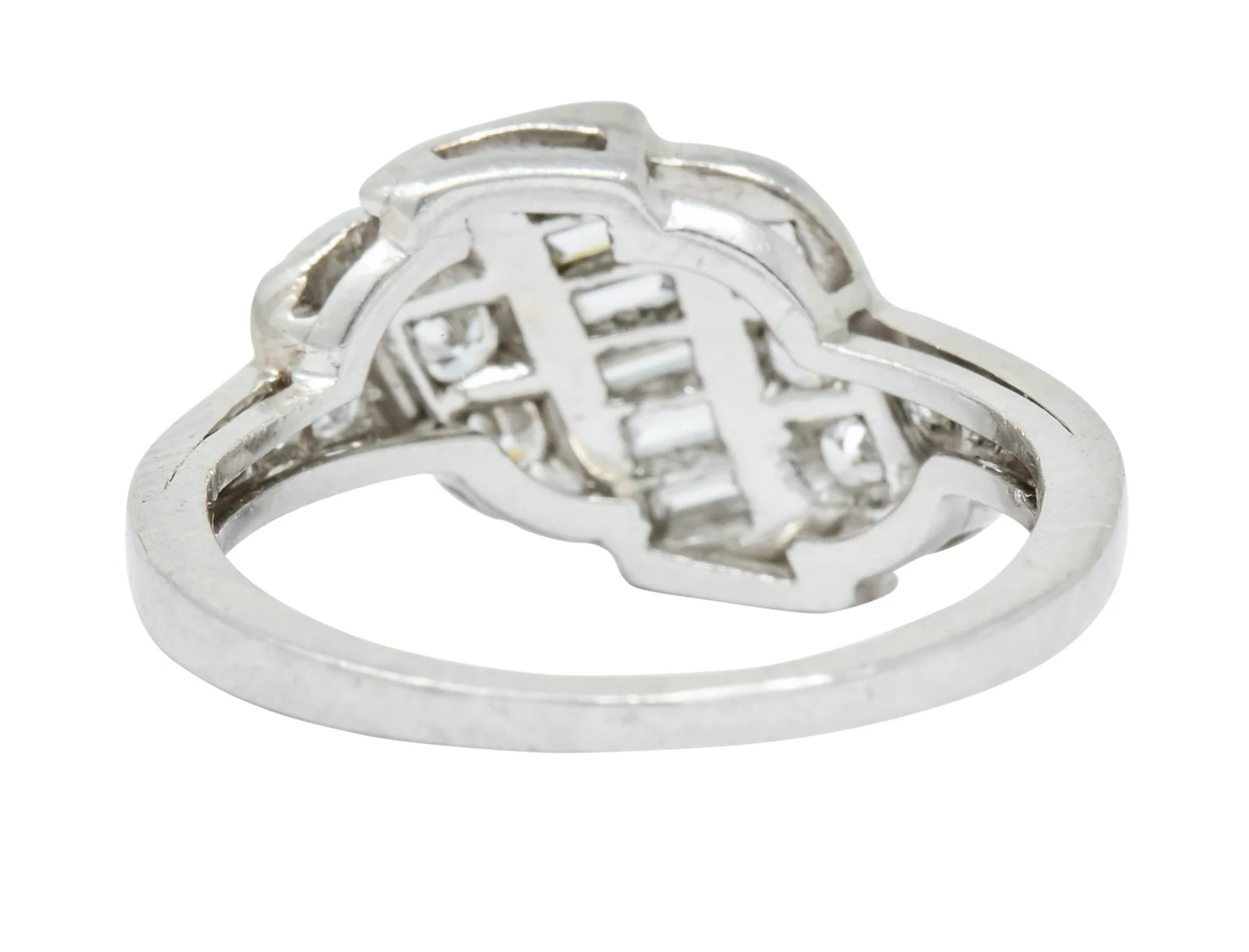 Shreve, Crump & Low Retro 0.70 CTW Diamond Platinum Band Ring - Image 4