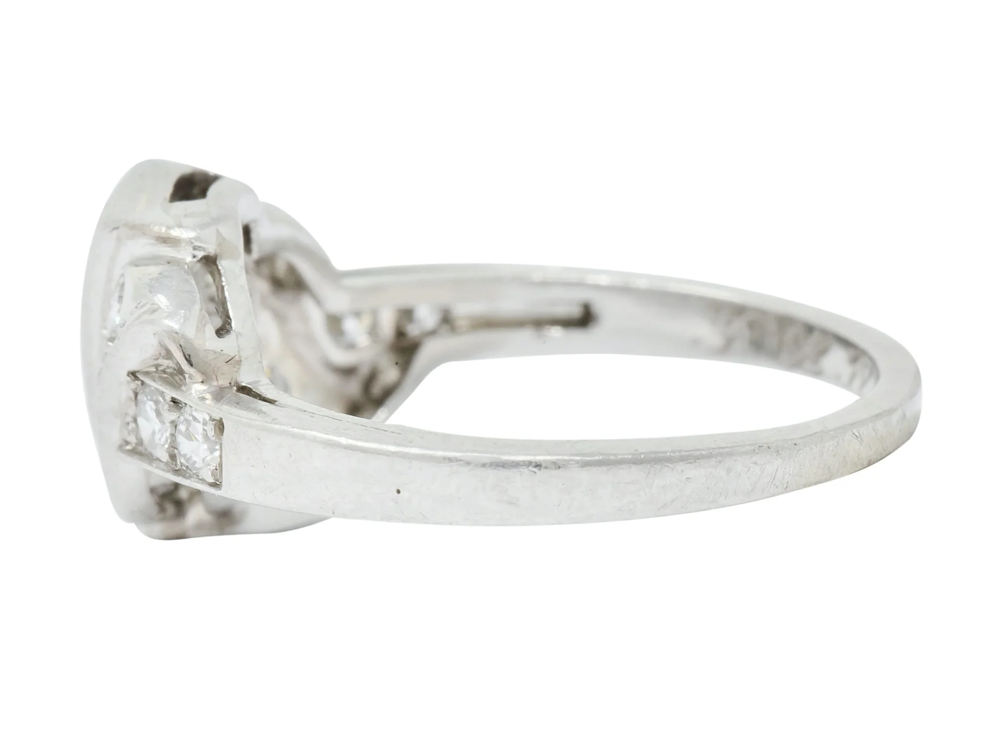 Shreve, Crump & Low Retro 0.70 CTW Diamond Platinum Band Ring - Image 5