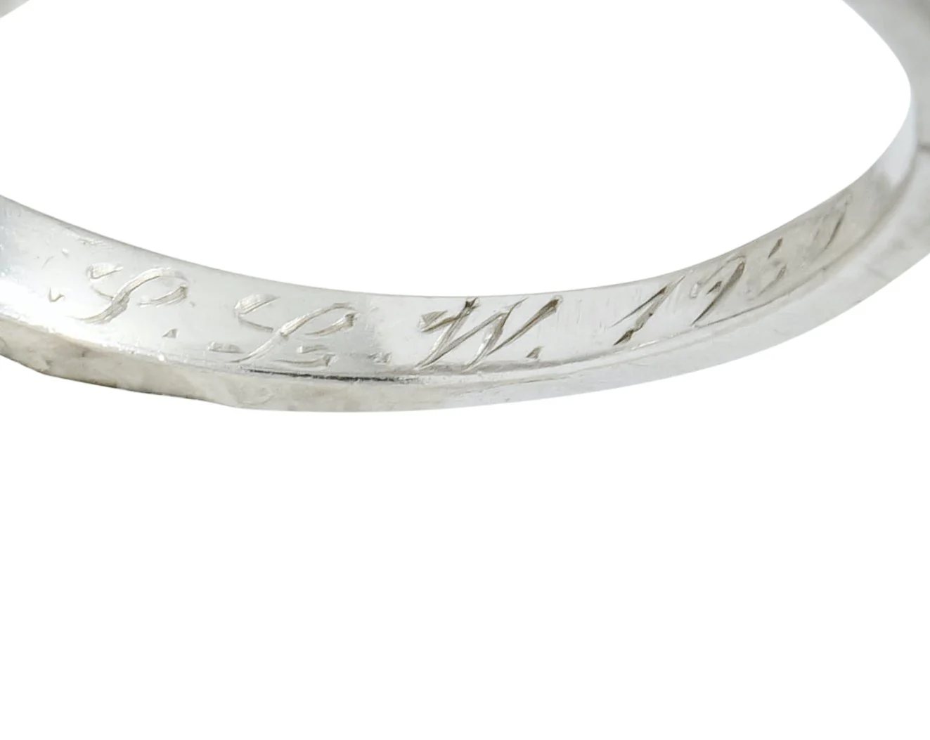 Shreve, Crump & Low Retro 0.70 CTW Diamond Platinum Band Ring - Image 7