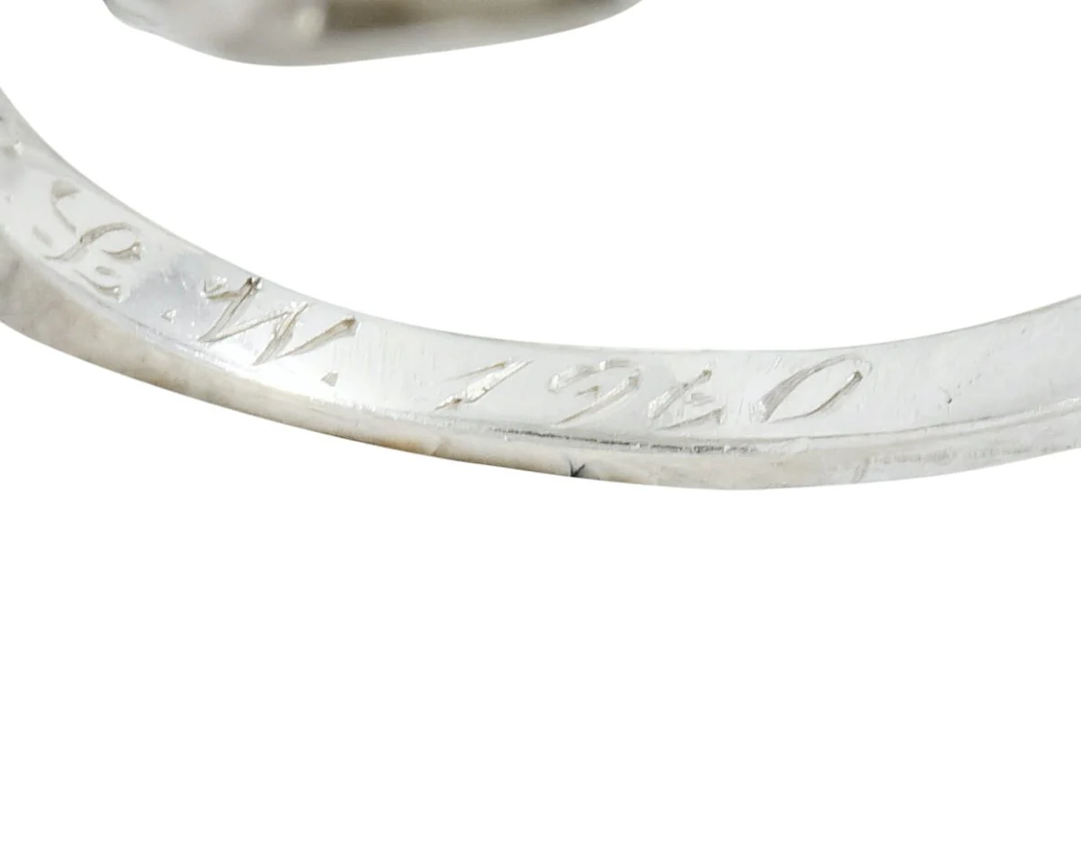 Shreve, Crump & Low Retro 0.70 CTW Diamond Platinum Band Ring - Image 8
