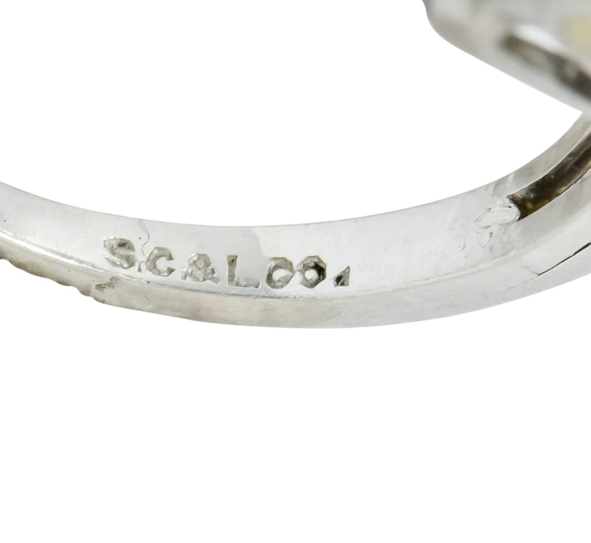 Shreve, Crump & Low Retro 0.70 CTW Diamond Platinum Band Ring - Image 9
