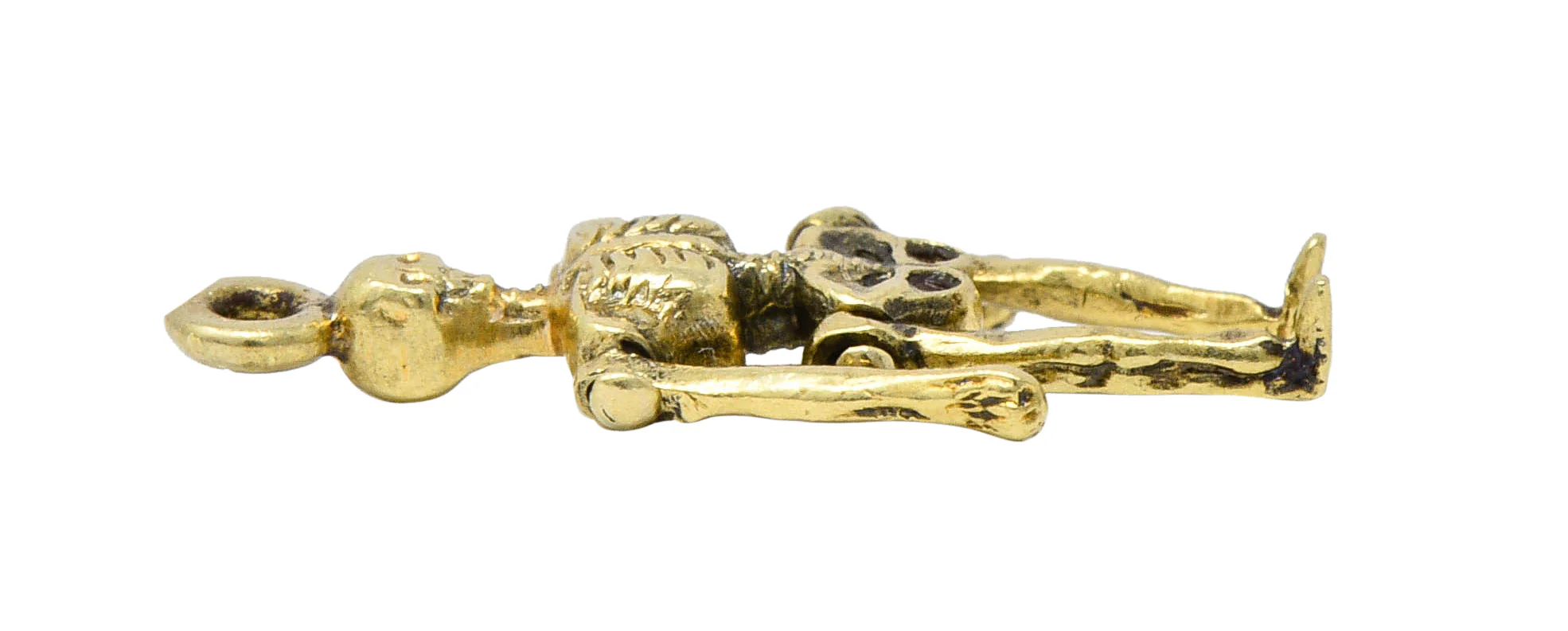 Sloan & Co. Art Nouveau 14 Karat Gold Articulated Skeleton Charm - Image 8
