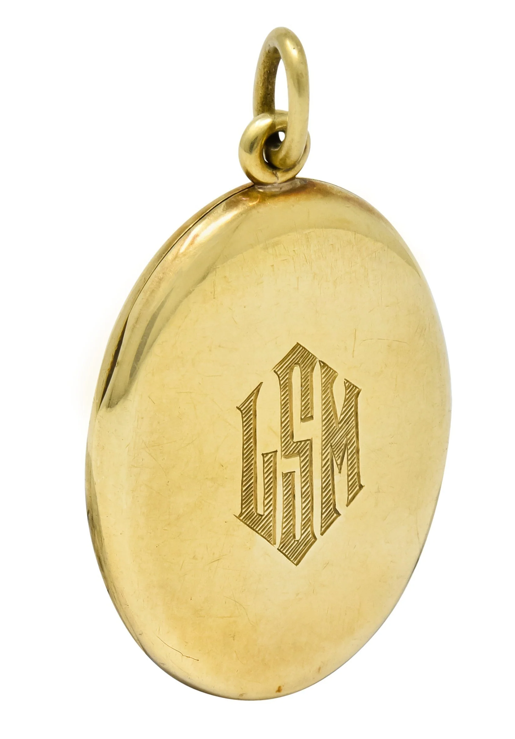 Sloan & Co. Art Nouveau Enamel 14 Karat Gold Locket Circa 1915 - Image 7