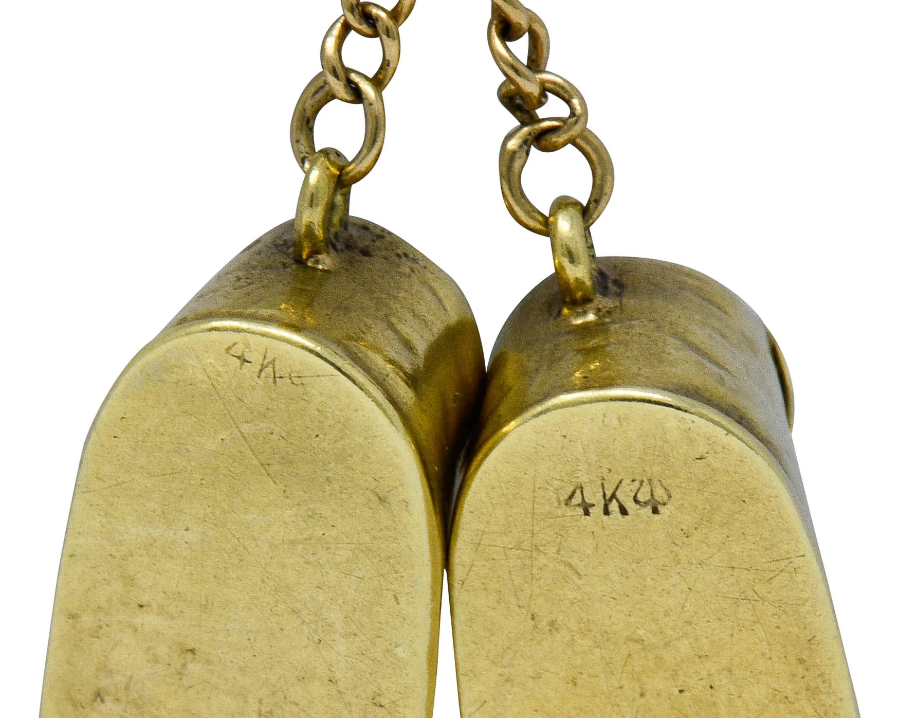 Sloan & Co. Retro 14 Karat Gold Articulated Baby Shoe Charm - Image 5