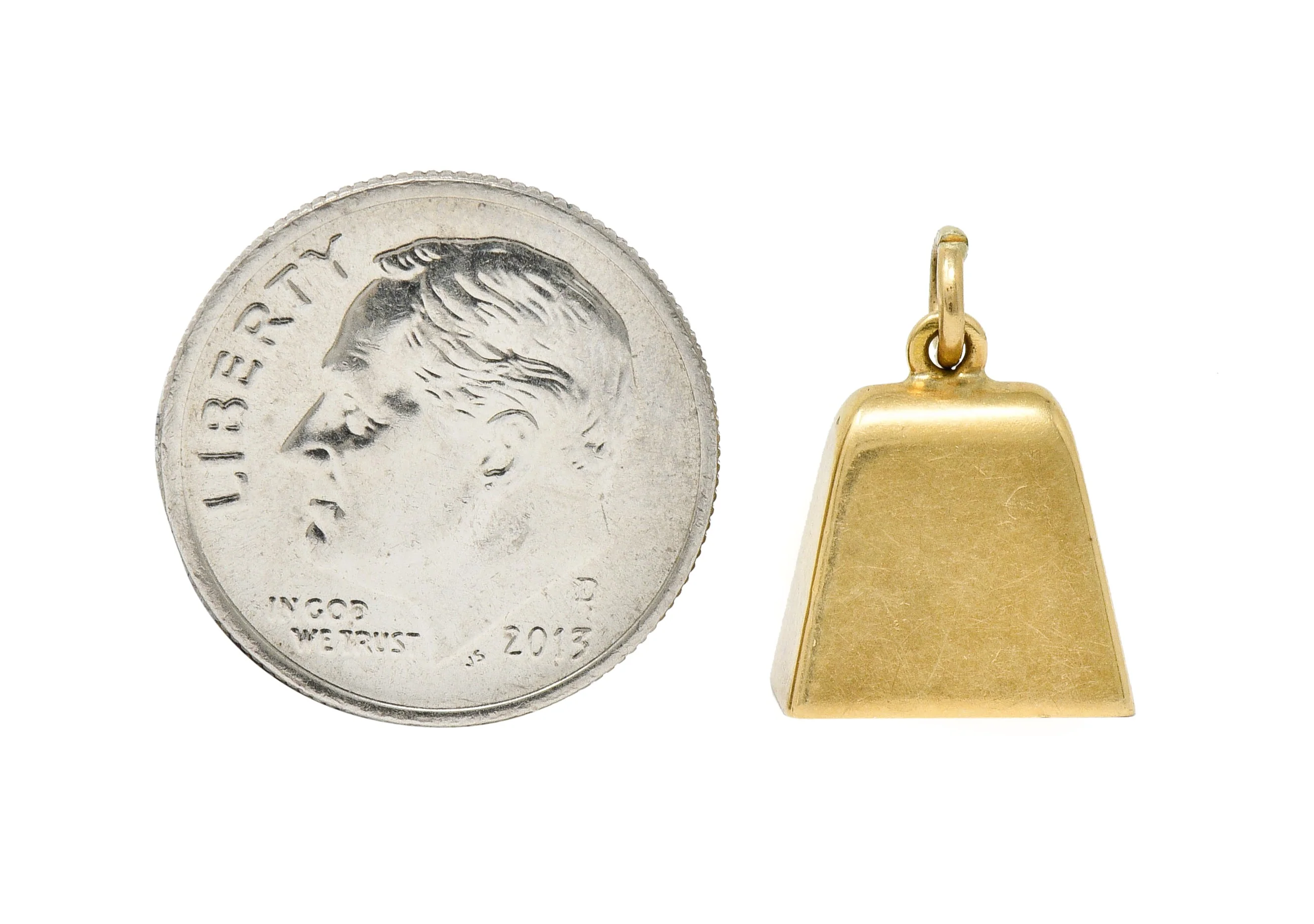 Sloan & Co. Retro 14 Karat Gold Bell Charm - Image 12
