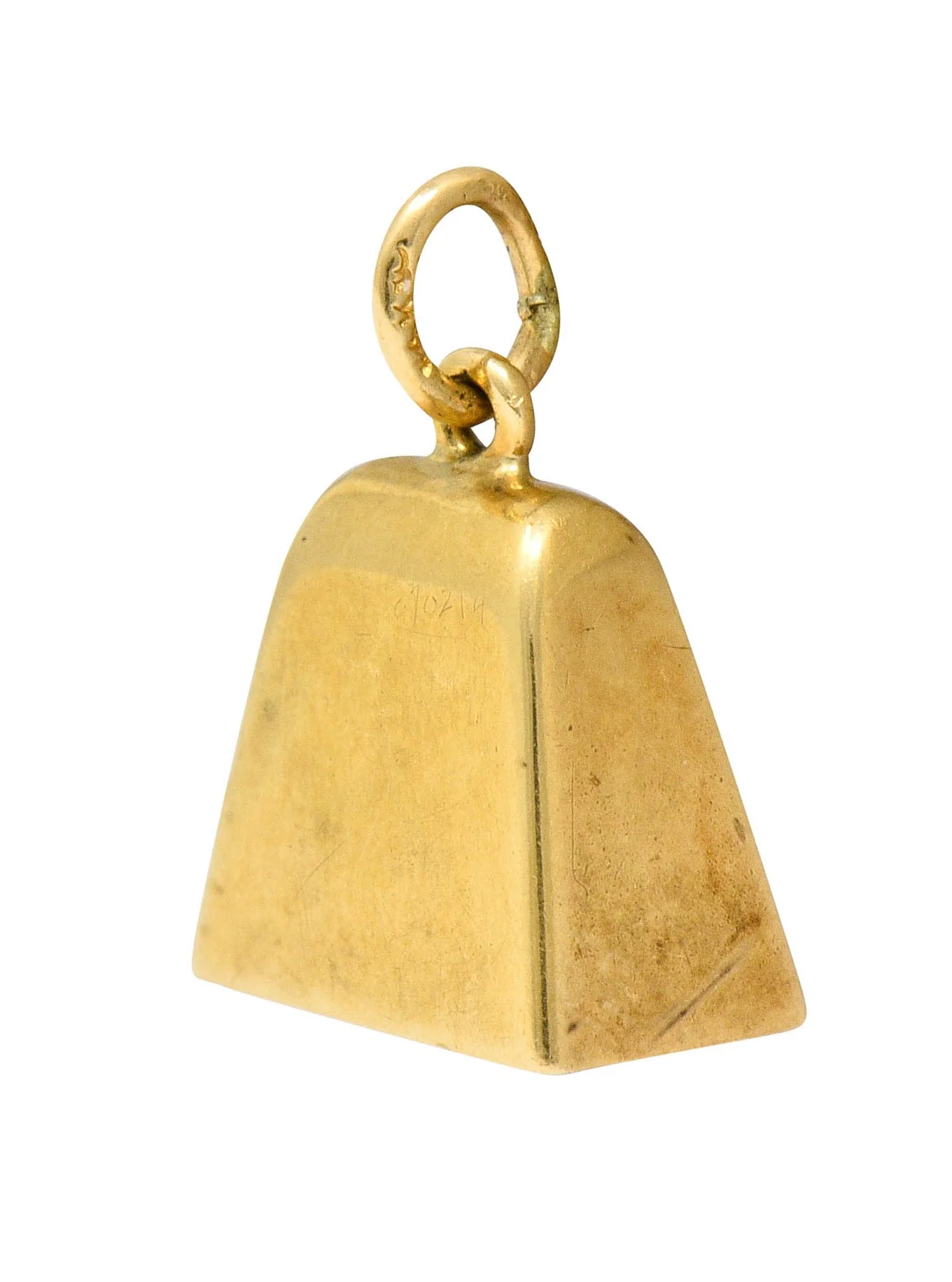 Sloan & Co. Retro 14 Karat Gold Bell Charm - Image 4