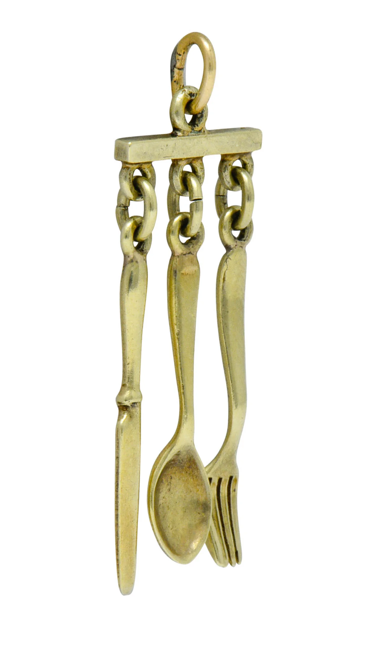 Sloan & Co. Retro 14 Karat Gold Cutlery Charm - Image 2
