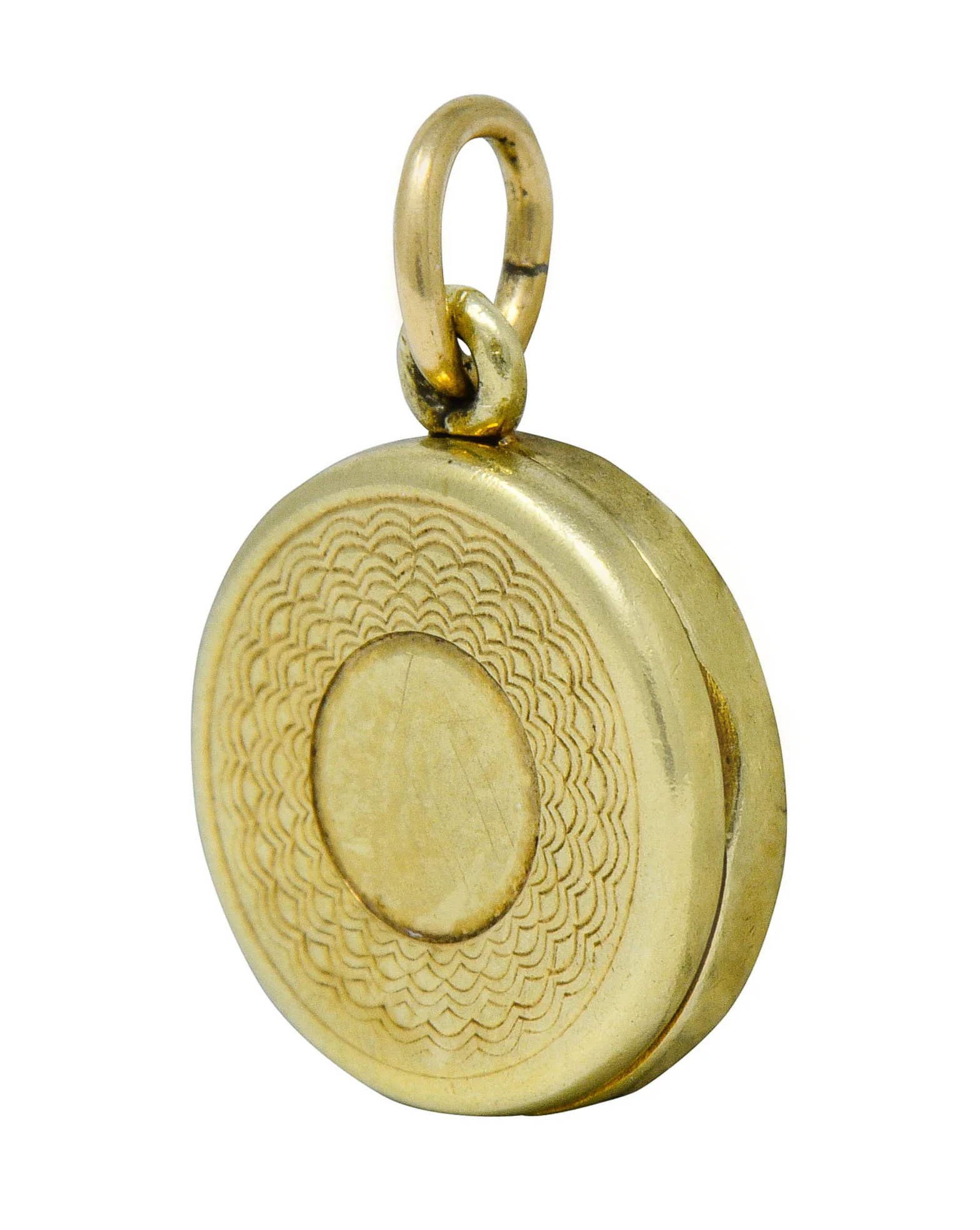 Sloan & Co. Retro 14 Karat Gold Makeup Compact Charm - Image 3