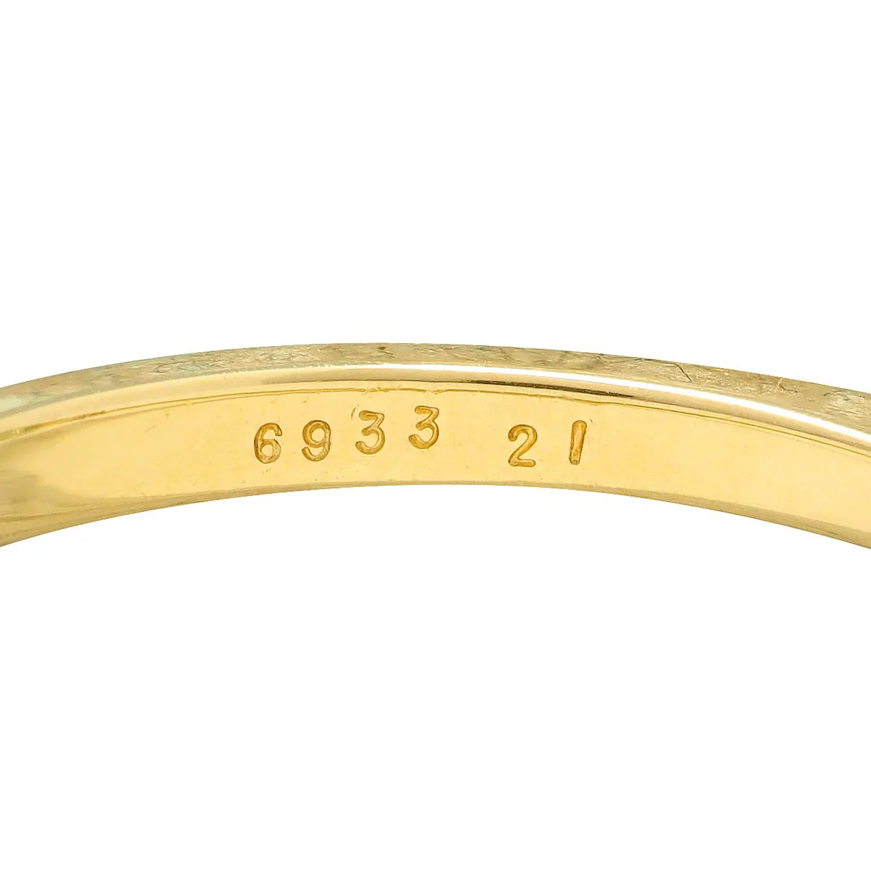 Suna 1990s 1.23 CTW No Oil Emerald Diamond 18 Karat Yellow Gold Ring GIA - Image 12