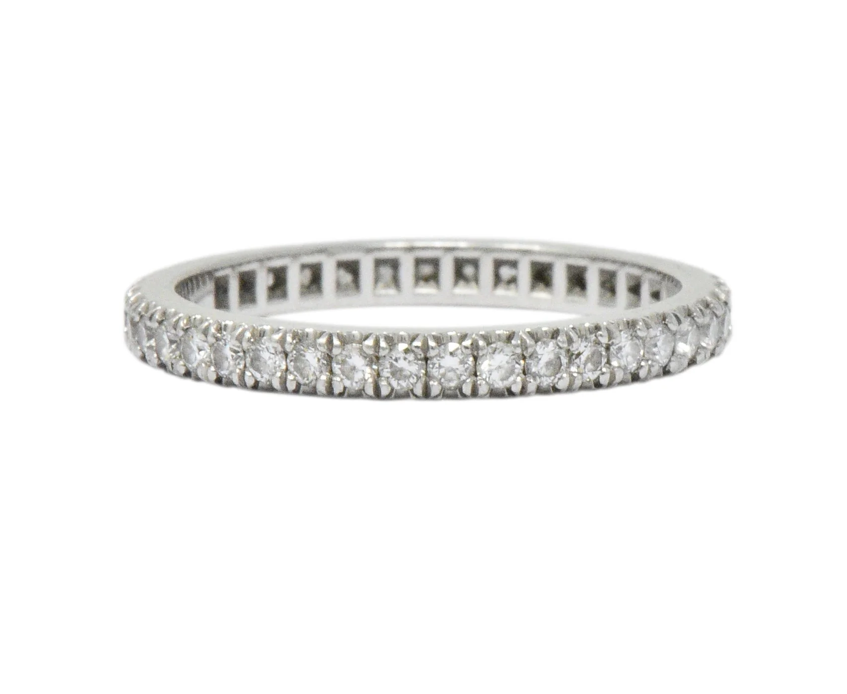 Tiffany & Co. 0.40 CTW Diamond Platinum Eternity Band Ring - Image 4