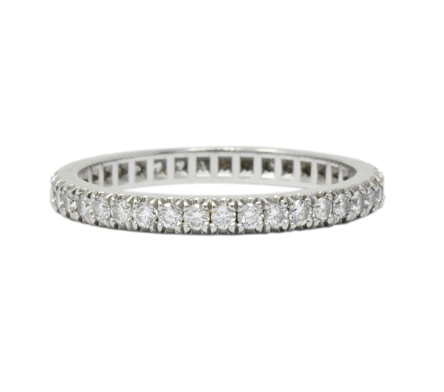 Tiffany & Co. 0.40 CTW Diamond Platinum Eternity Band Ring - Image 6