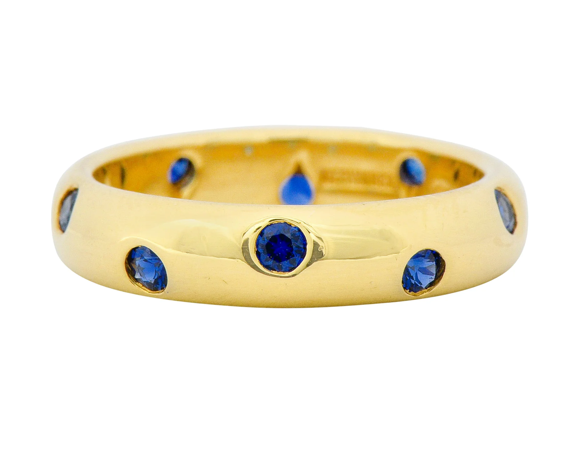 Tiffany & Co. 0.40 CTW Sapphire 18 Karat Gold Etoile Band Ring - Image 3