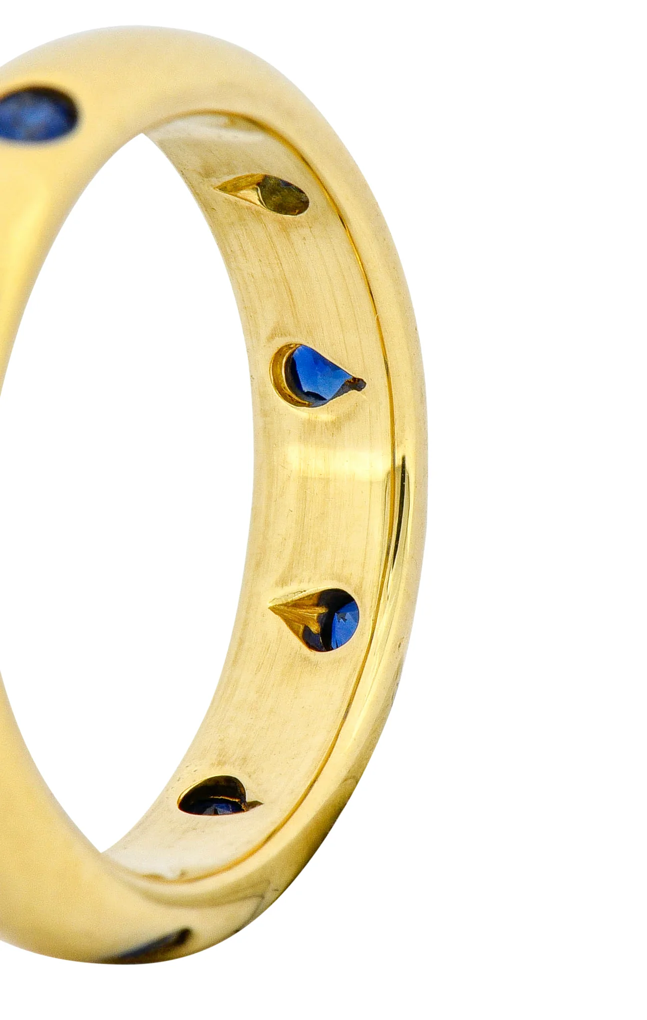 Tiffany & Co. 0.40 CTW Sapphire 18 Karat Gold Etoile Band Ring - Image 5