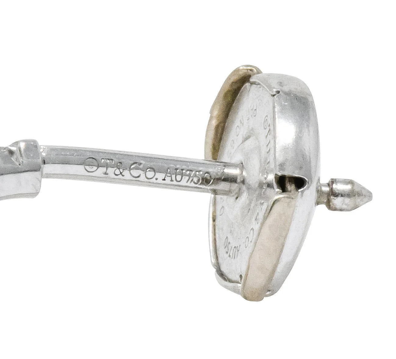 Tiffany & Co. 0.50 CTW Diamond 18 White Gold Hoop Earrings - Image 5