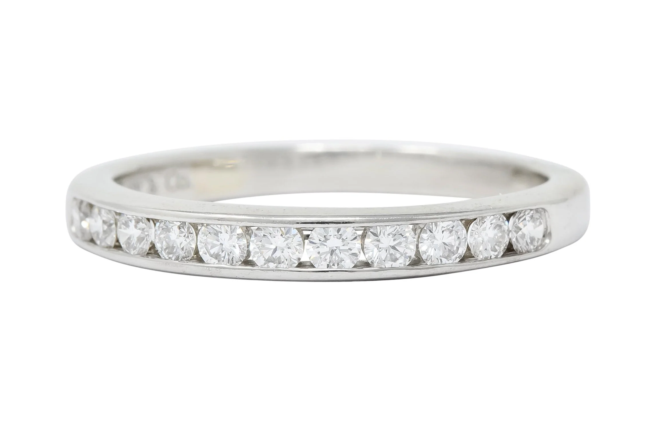 Tiffany & Co. 0.55 CTW Diamond Platinum Anniversary Channel Band Ring