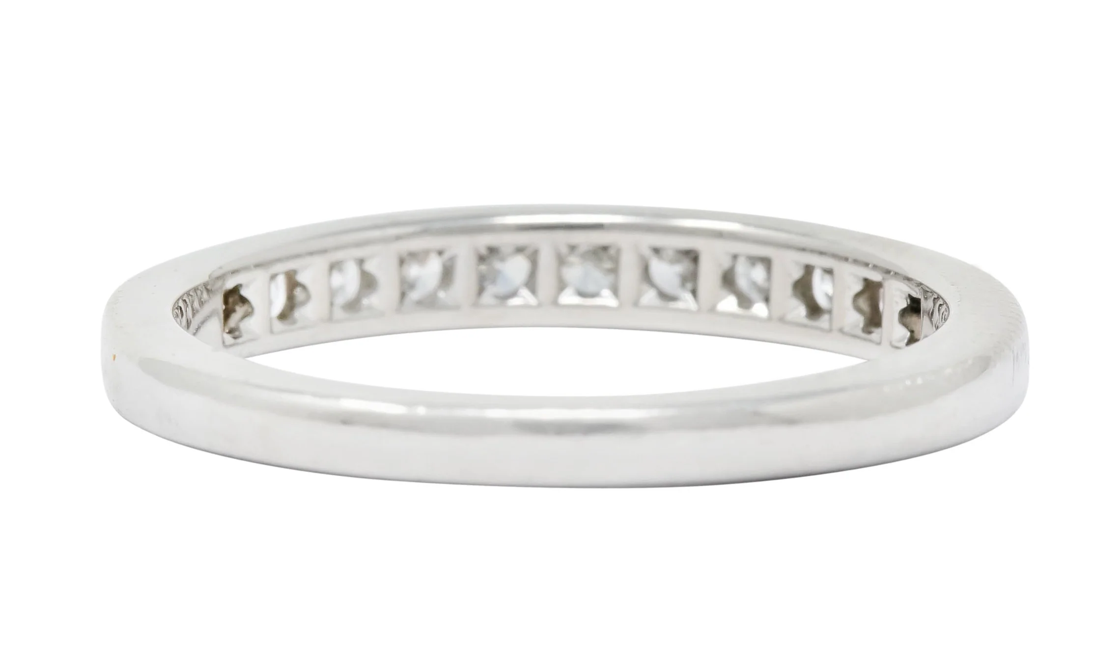 Tiffany & Co. 0.55 CTW Diamond Platinum Anniversary Channel Band Ring - Image 4