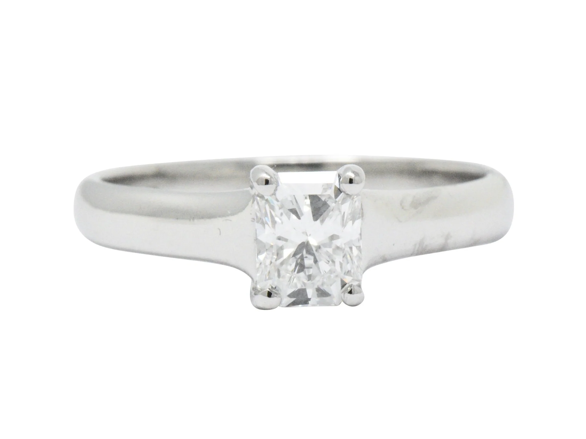 Tiffany & Co. 0.59 CTW Lucida Diamond Platinum Engagement Ring GIA Circa 2002 - Image 3