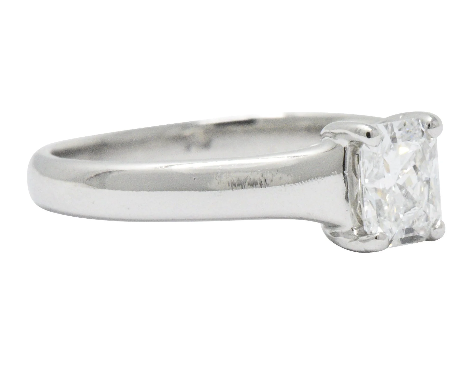 Tiffany & Co. 0.59 CTW Lucida Diamond Platinum Engagement Ring GIA Circa 2002 - Image 4