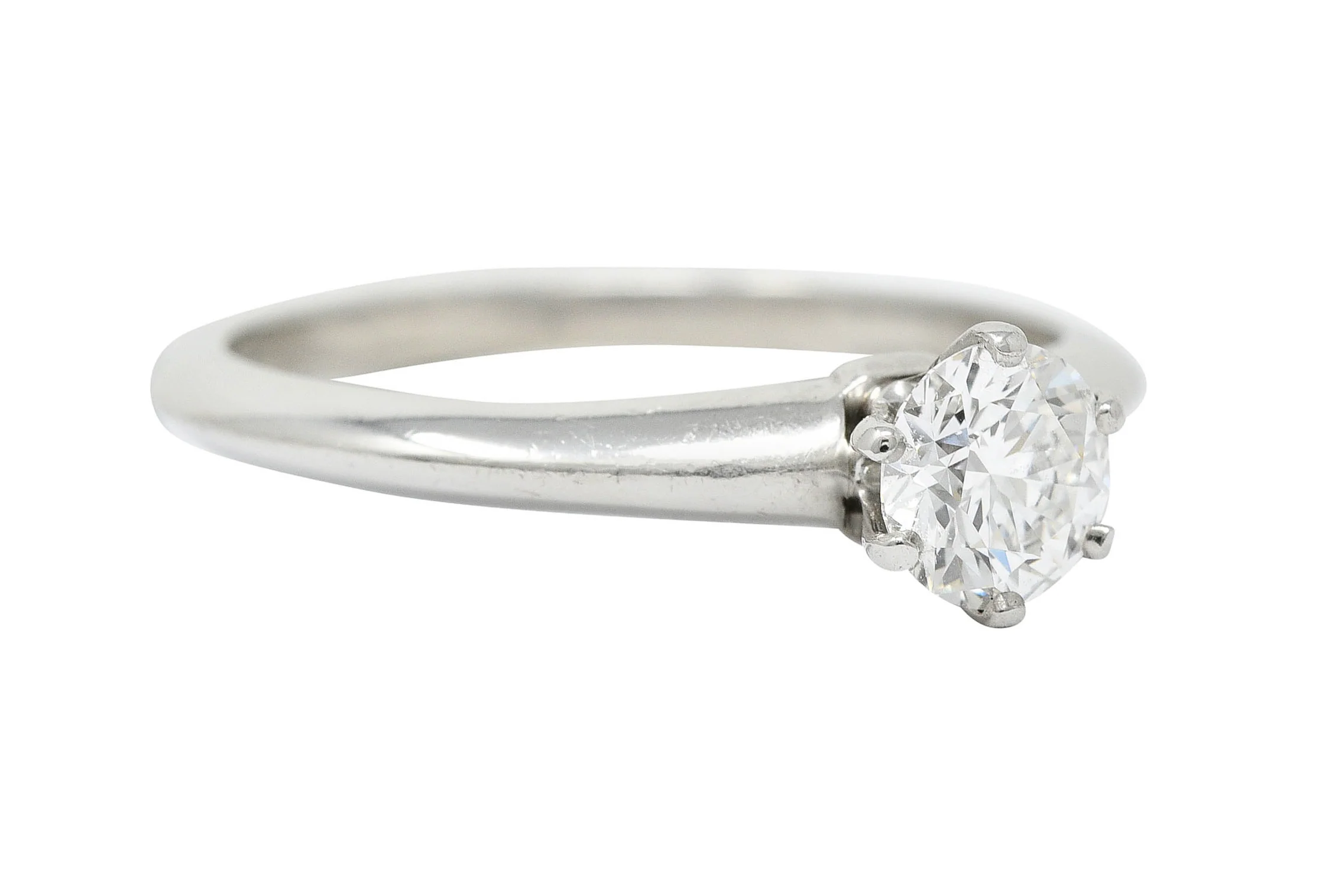 Tiffany & Co. 0.60 CTW Diamond Platinum Solitaire Engagement Ring - Image 2