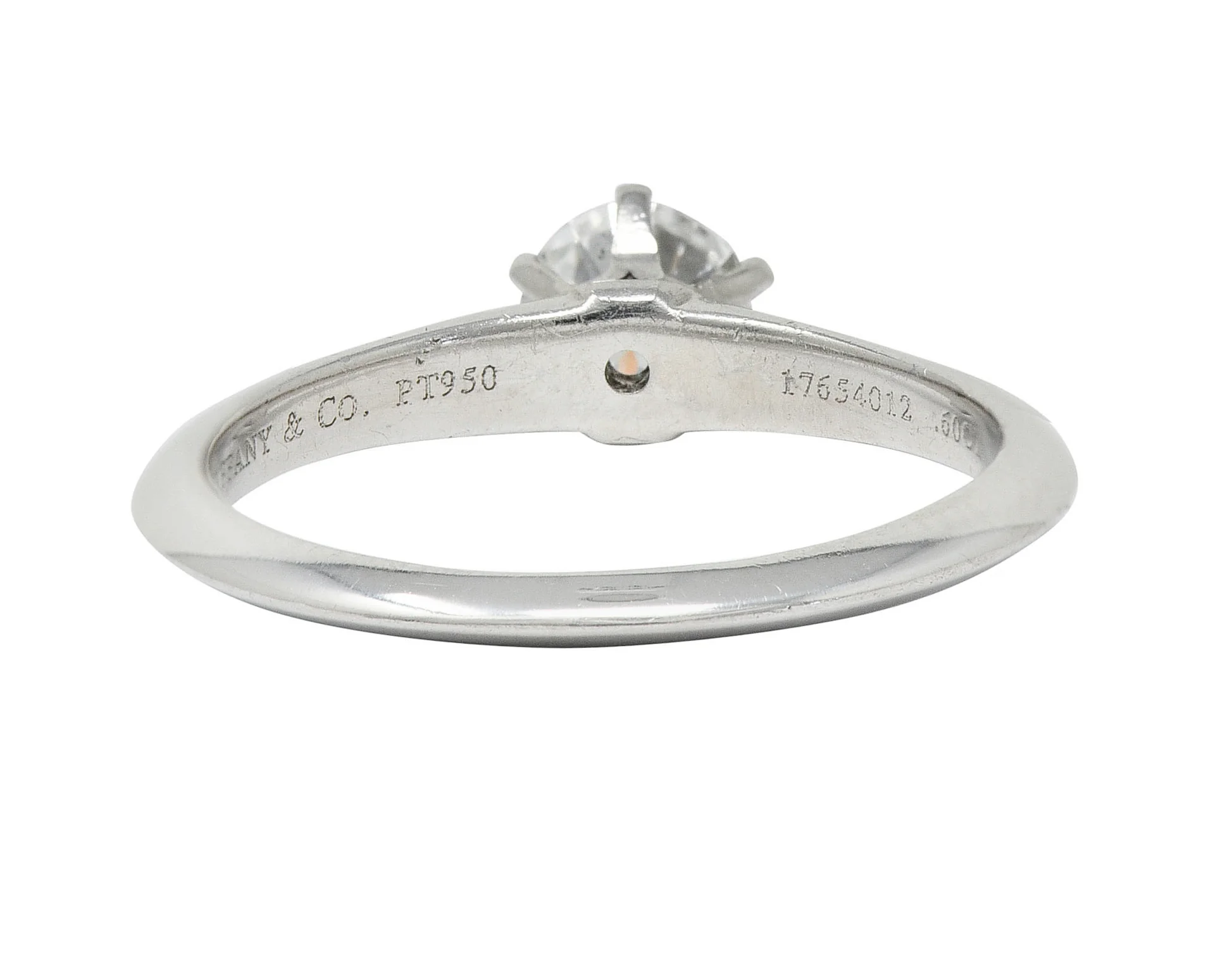 Tiffany & Co. 0.60 CTW Diamond Platinum Solitaire Engagement Ring - Image 4