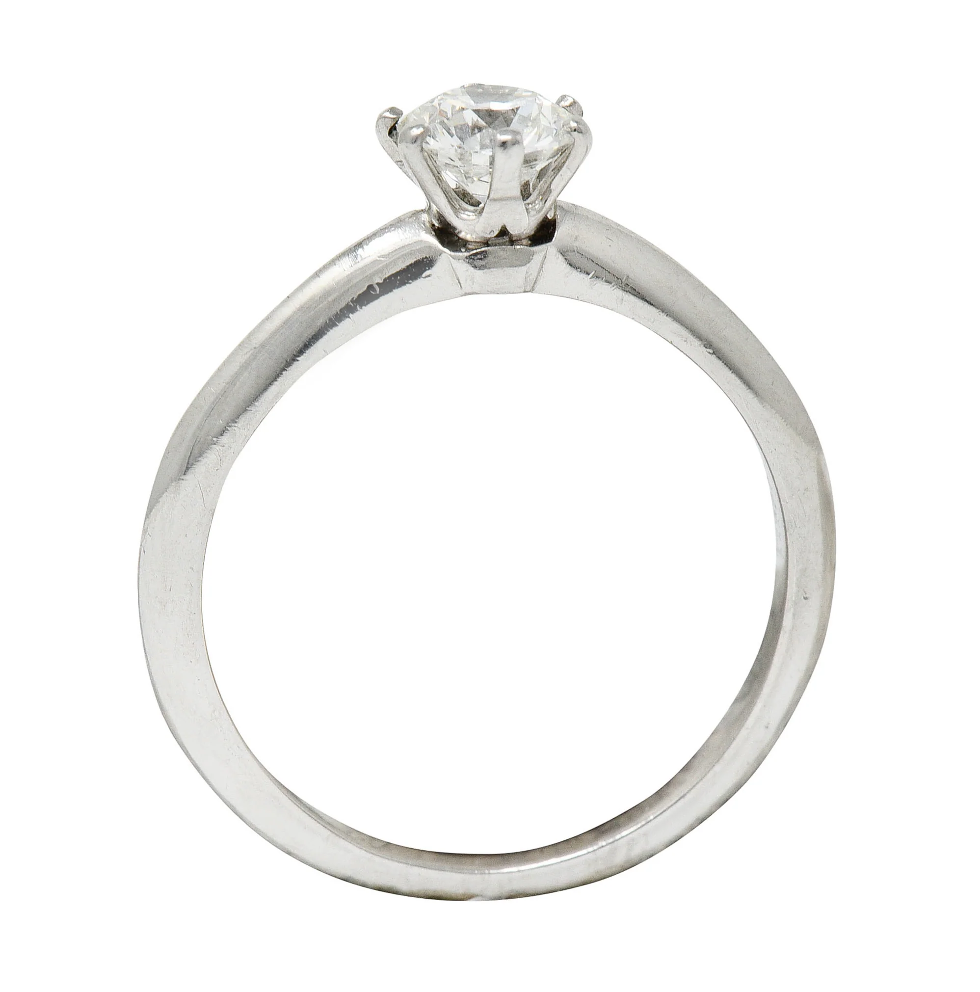 Tiffany & Co. 0.60 CTW Diamond Platinum Solitaire Engagement Ring - Image 9