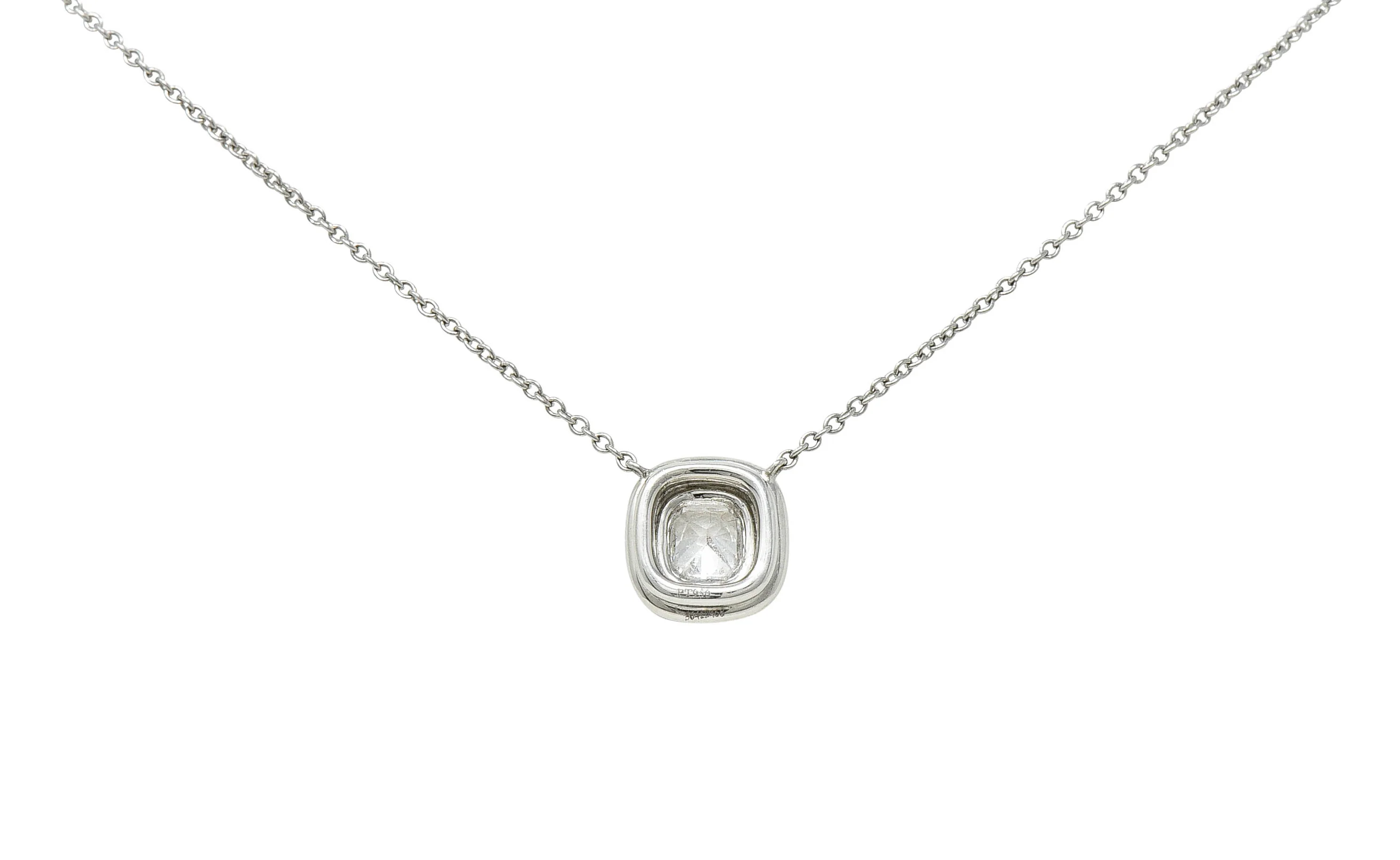 Tiffany & Co. 1.00 CTW Diamond Platinum Soleste Station Necklace - Image 4