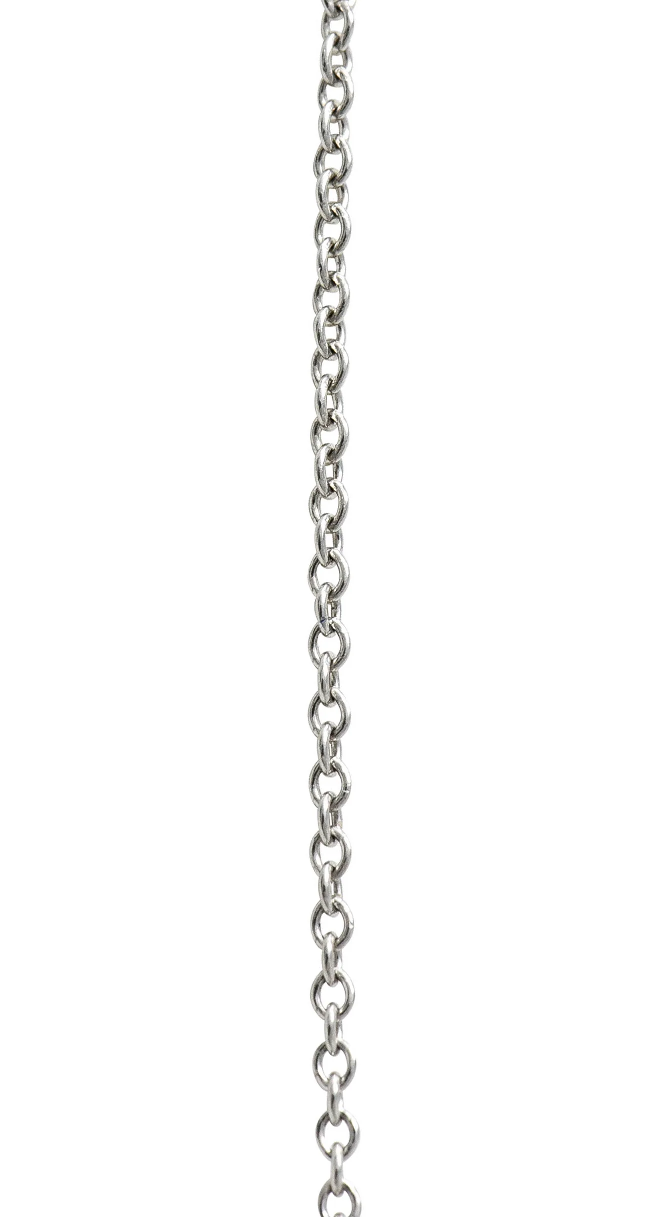 Tiffany & Co. 1.00 CTW Diamond Platinum Soleste Station Necklace - Image 6