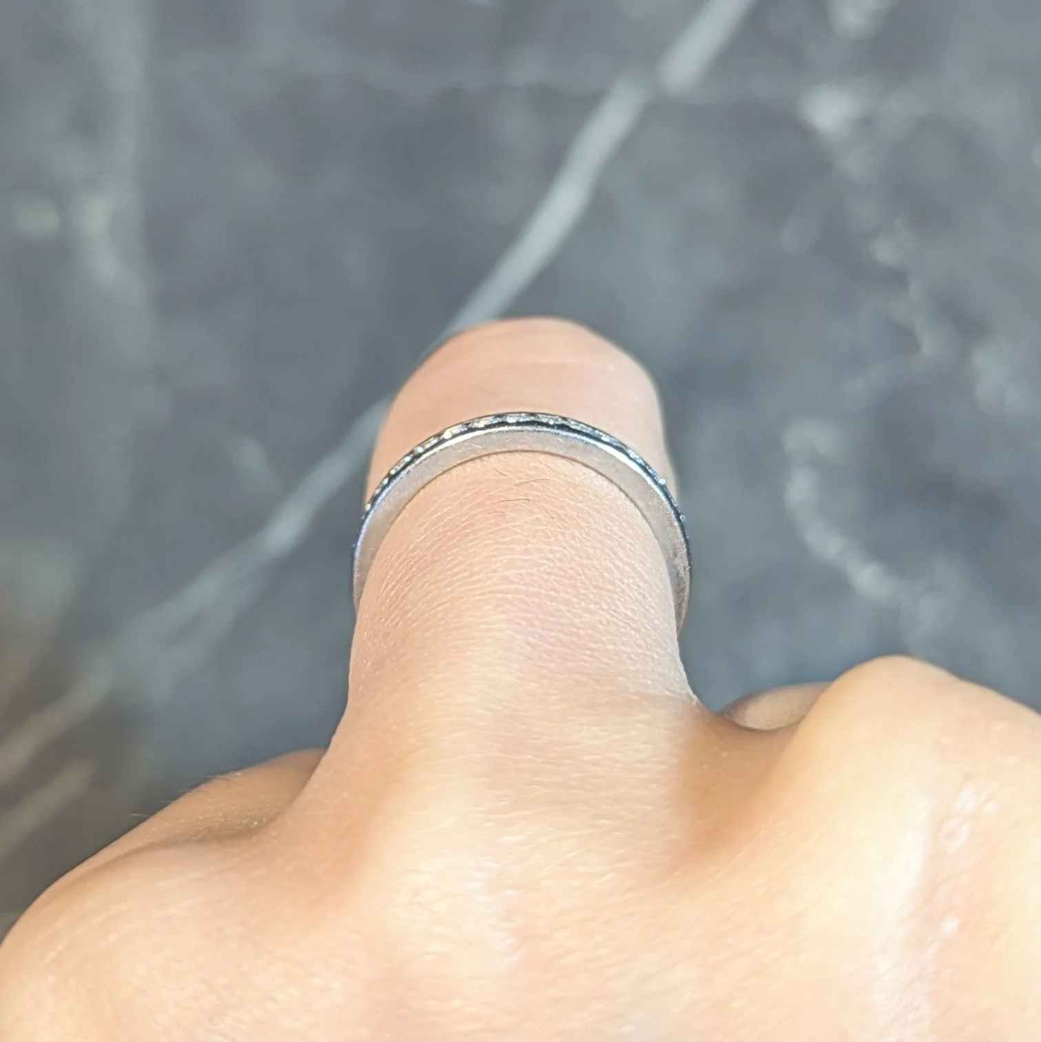 Tiffany & Co. 1.02 CTW Diamond Platinum Vintage Eternity Channel Band Ring - Image 10