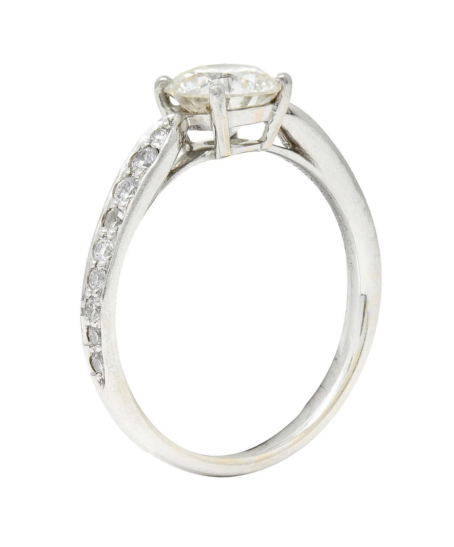 Tiffany & Co. 1.08 CTW Diamond Platinum Engagement Ring - Image 9