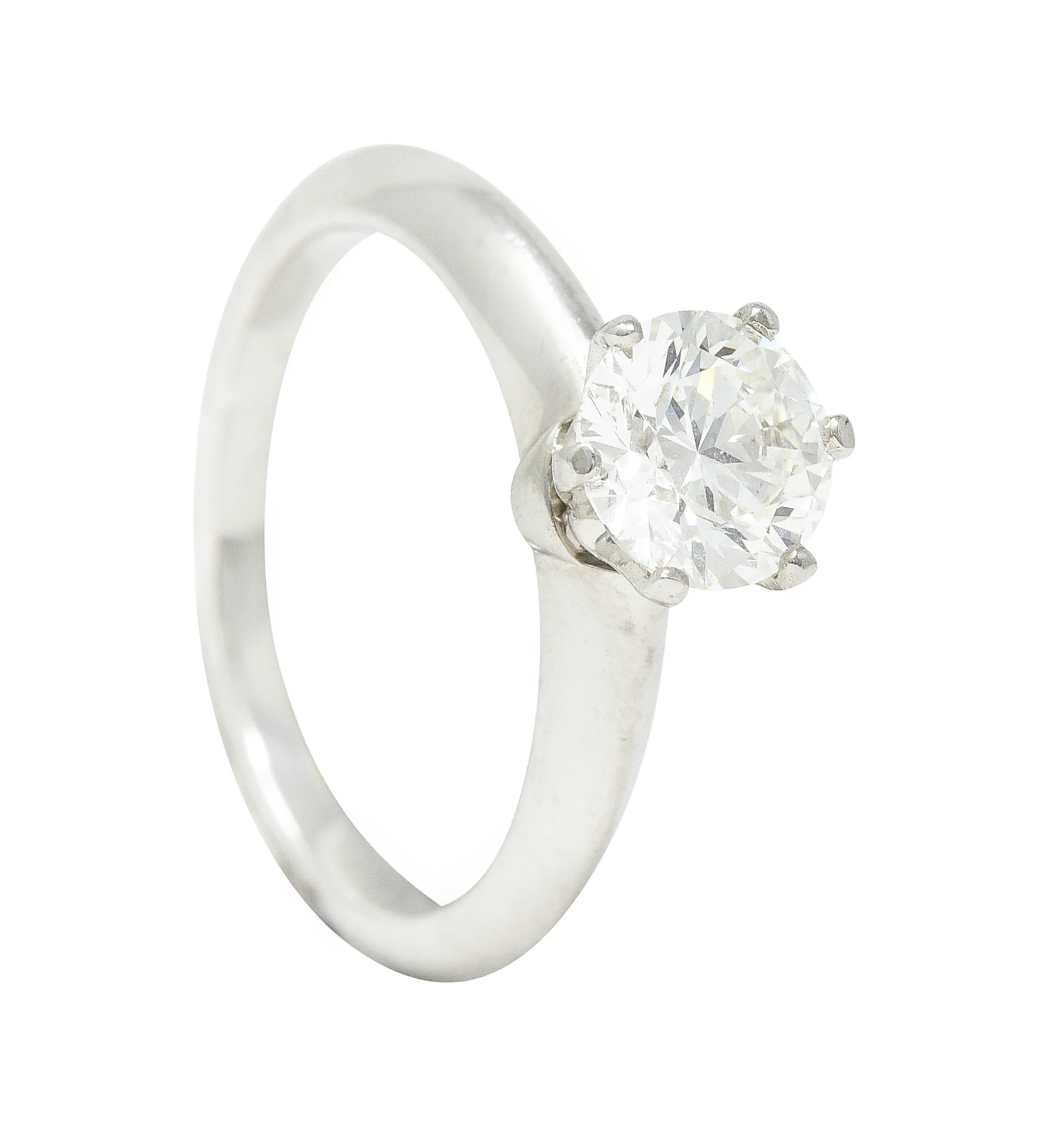 Tiffany & Co. 1.14 CTW Diamond Platinum Solitaire Engagement Ring GIA - Image 11