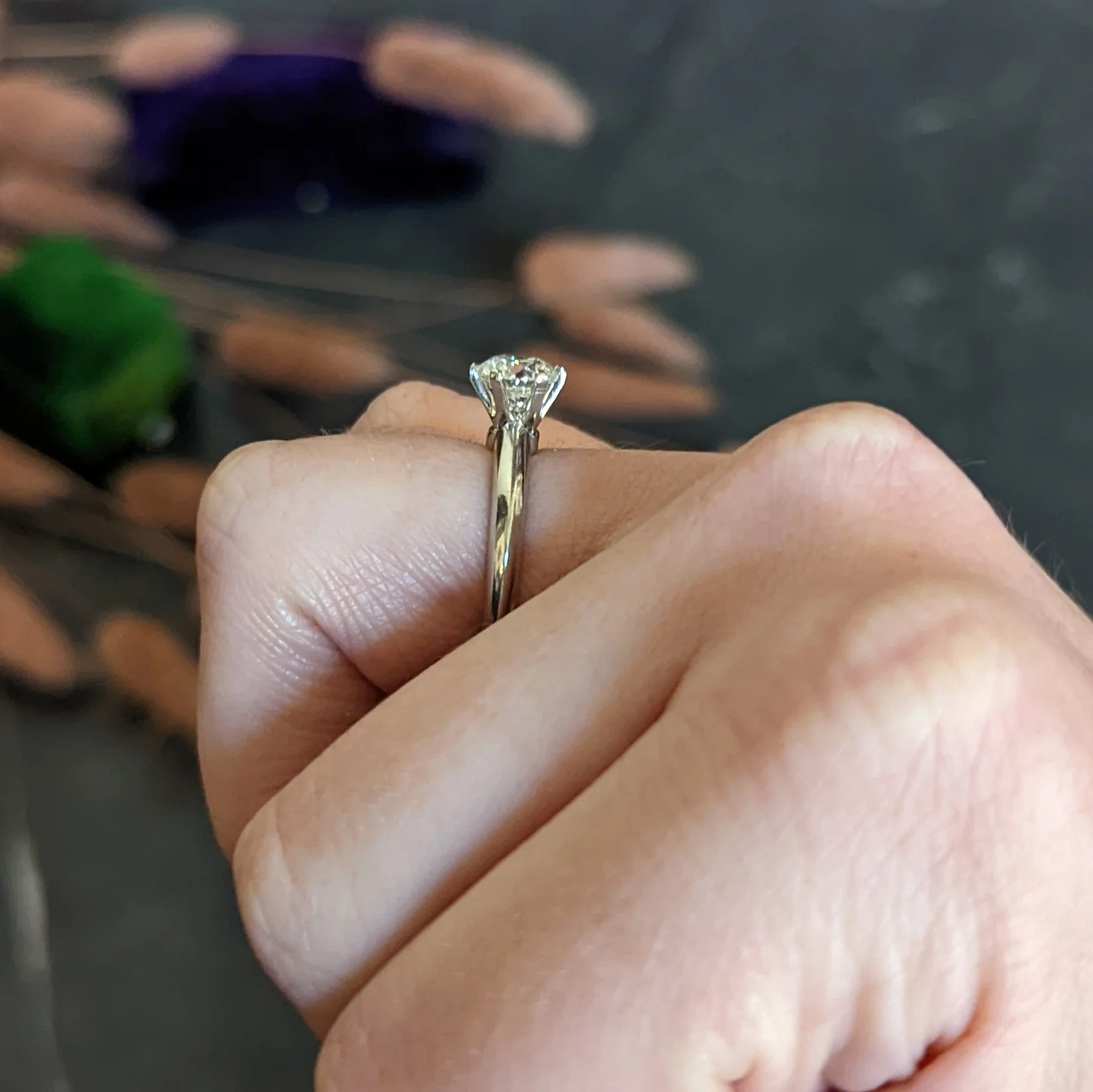 Tiffany & Co. 1.14 CTW Diamond Platinum Solitaire Engagement Ring GIA - Image 14